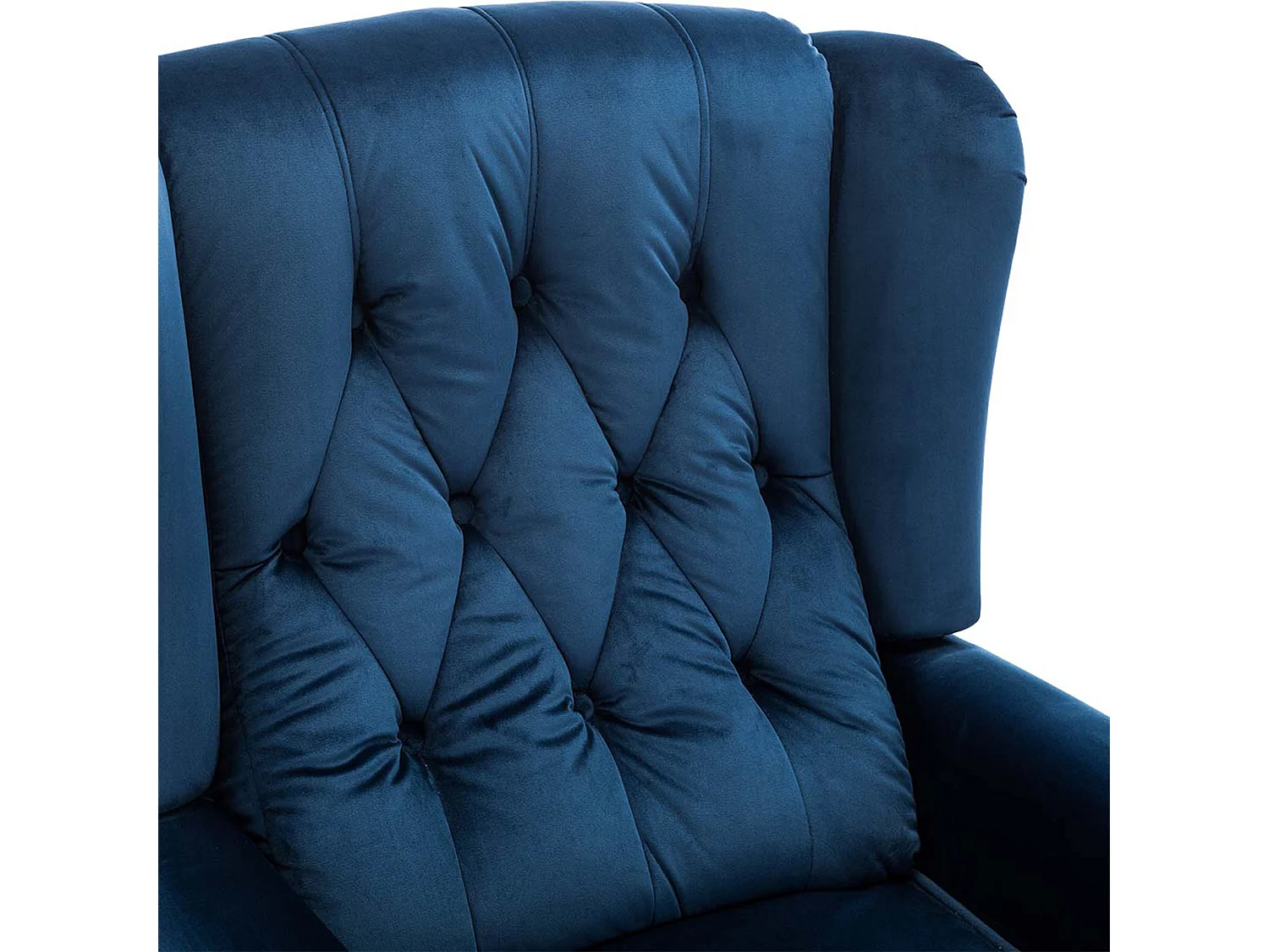 Althorpe Wing Back Recliner Button Back Fireside Velvet Chair