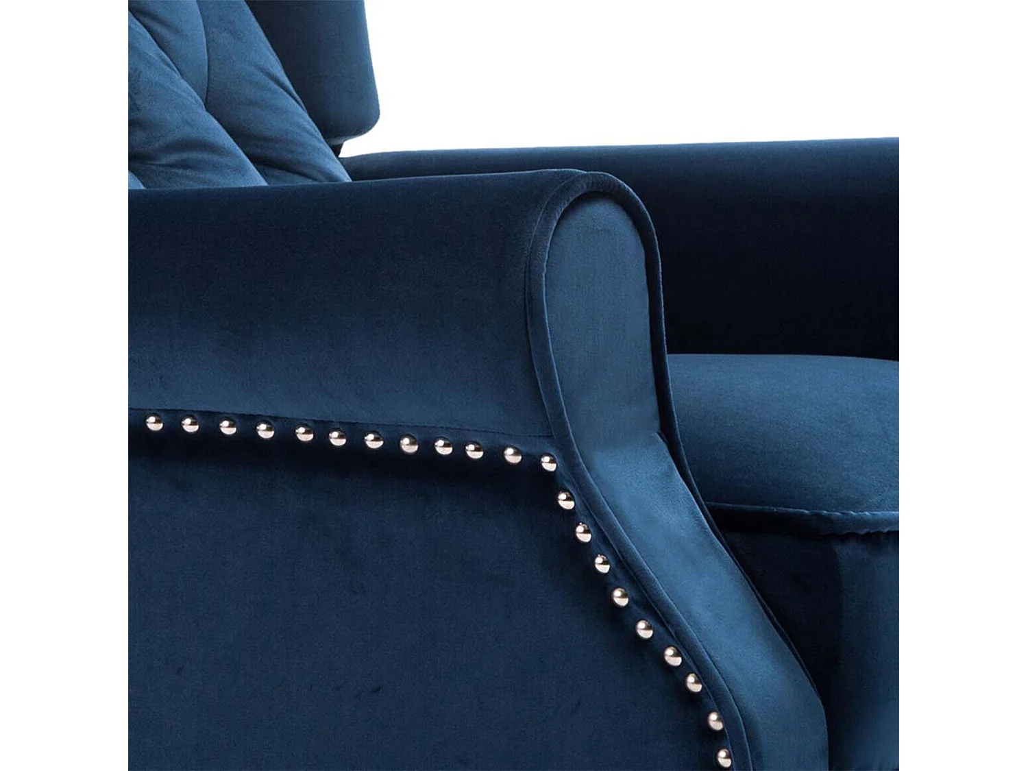 Althorpe Wing Back Recliner Button Back Fireside Velvet Chair