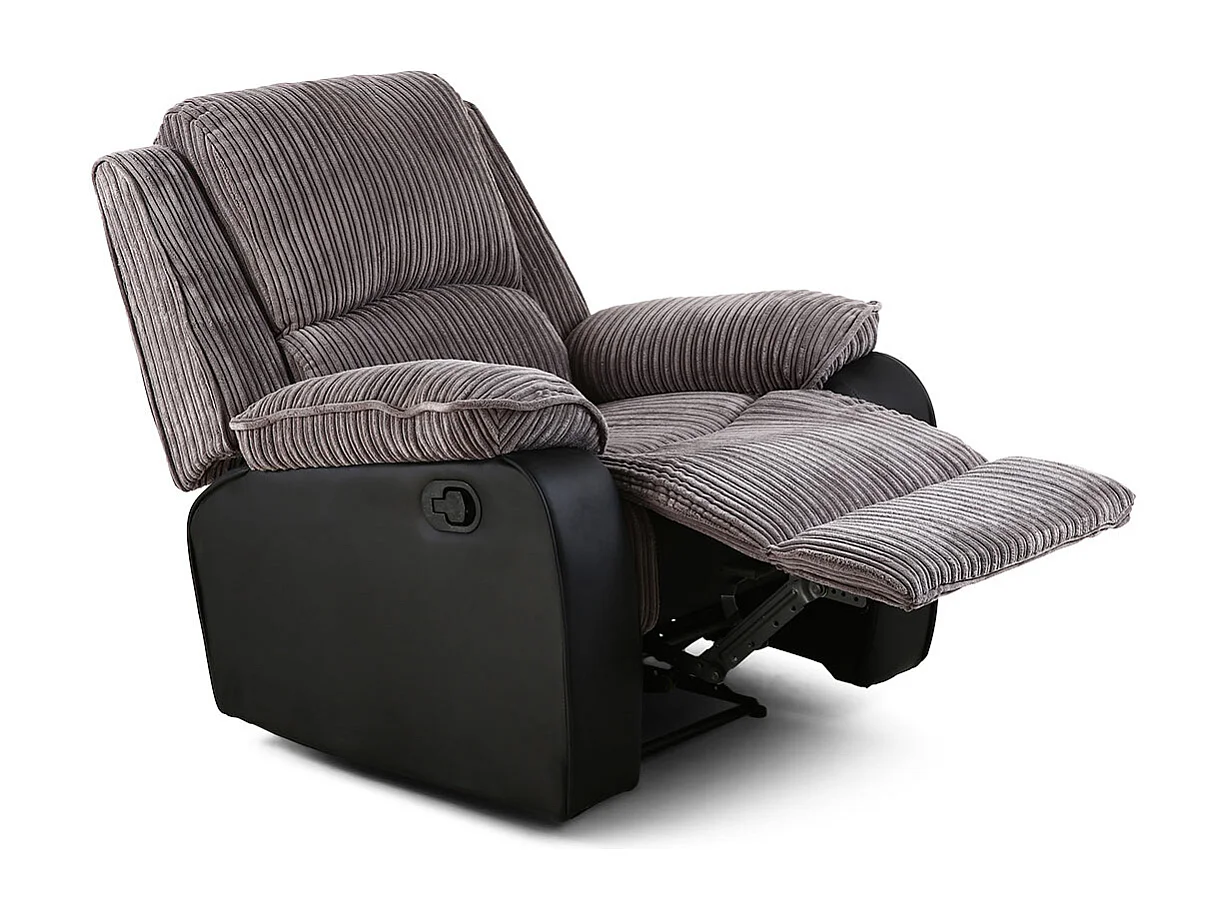 Postana Jumbo Cord Fabric Manual Reclining Lounge Recliner Chair