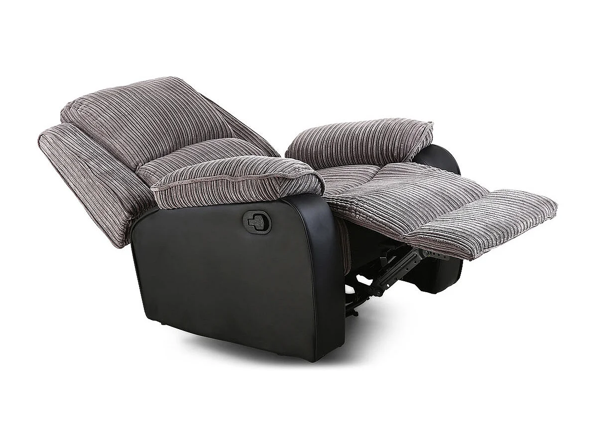 Postana Jumbo Cord Fabric Manual Reclining Lounge Recliner Chair