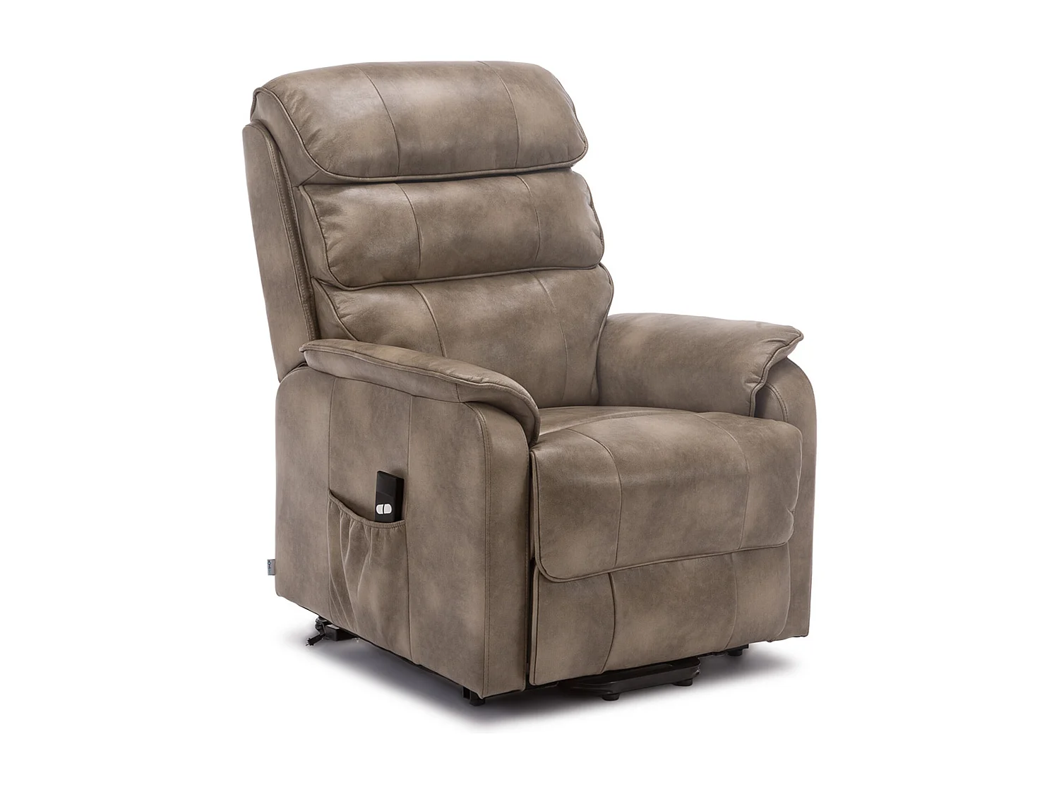 Buckingham Single Motor Electric Rise Recliner Bonded Leather Chair