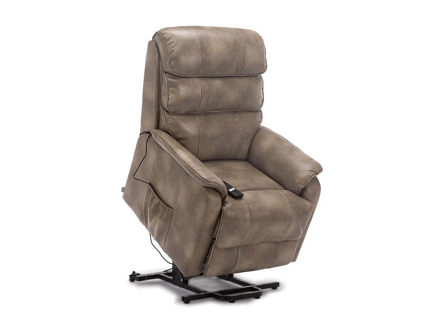 Buckingham Single Motor Electric Rise Recliner Bonded Leather Chair