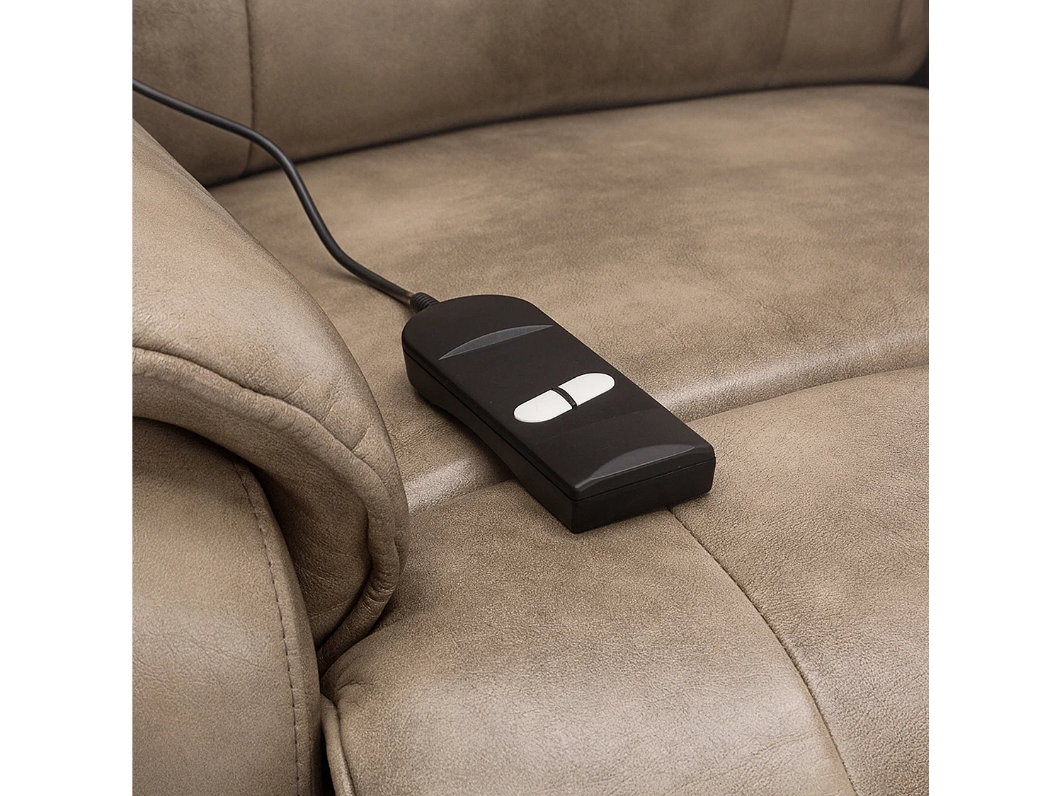 Buckingham Single Motor Electric Rise Recliner Bonded Leather Chair