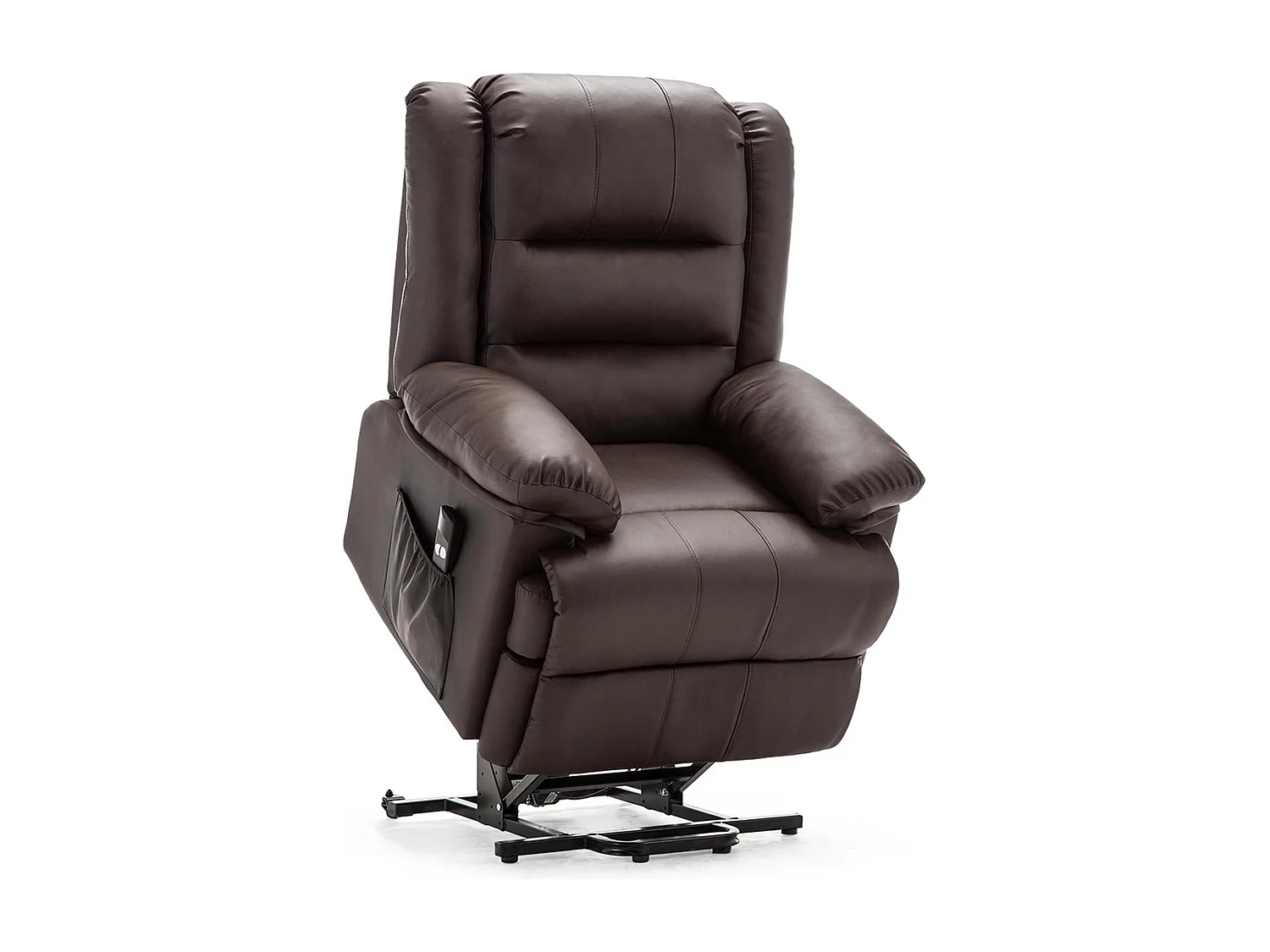 Loxley Single Motor Electric Rise Recliner Bonded Leather Lift Chair