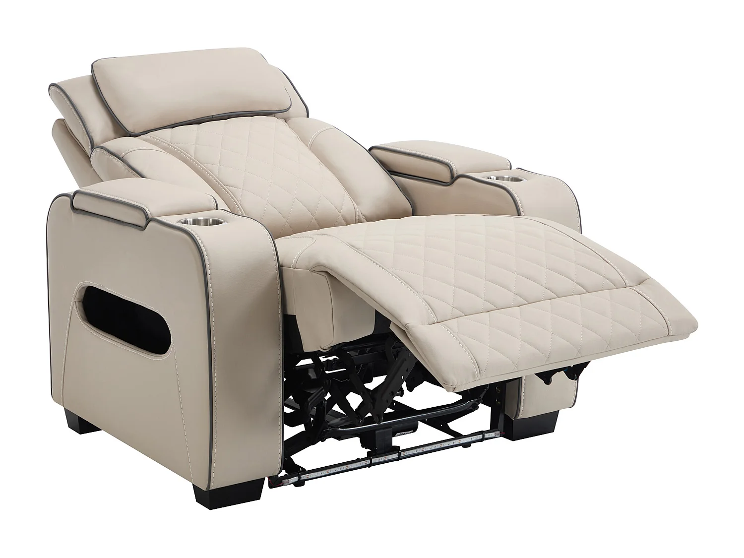 Capri Electric Recliner Cinema Chair w USB/C Charging and LED Lighting