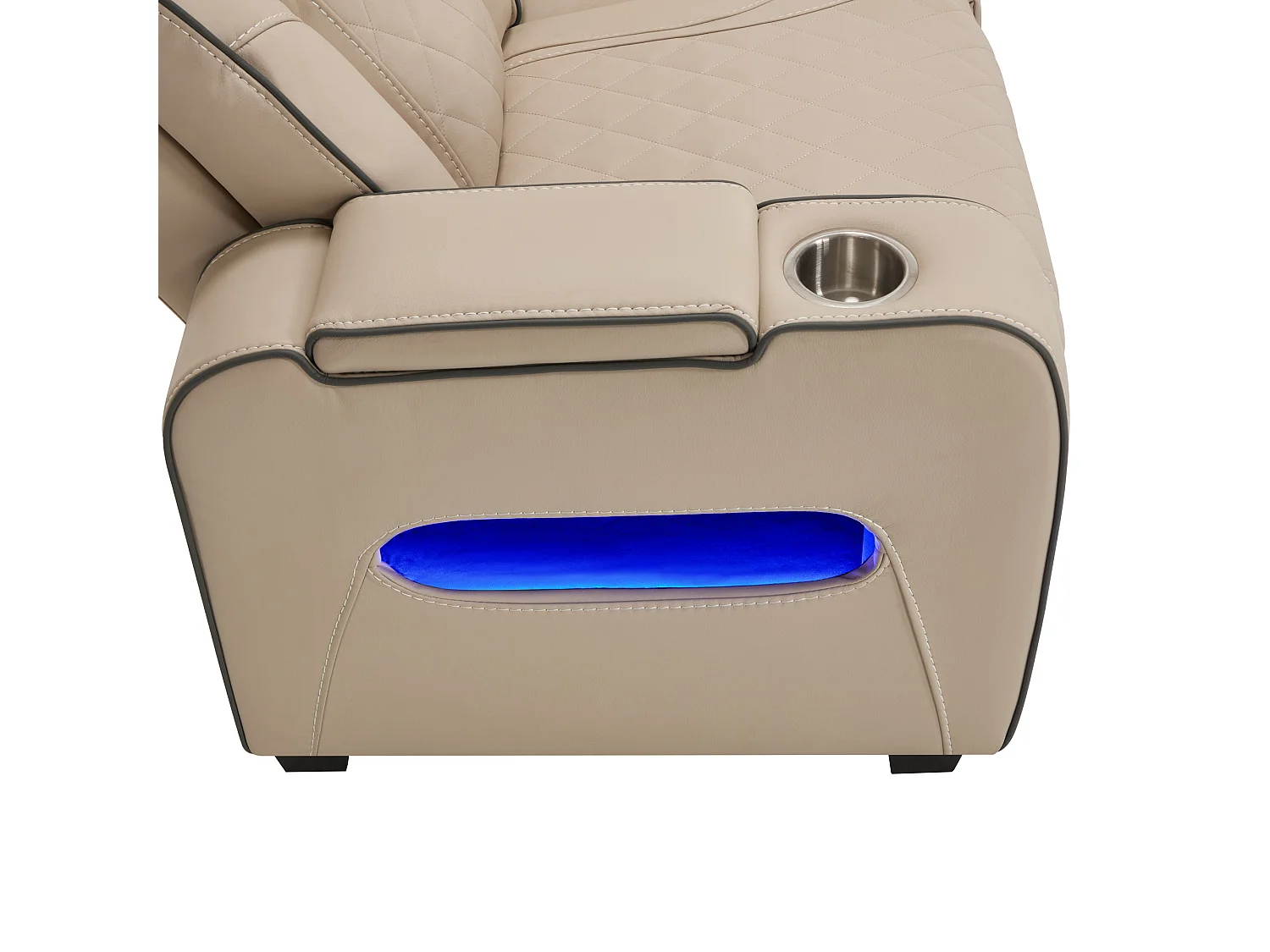 Capri Electric Recliner Cinema Chair w USB/C Charging and LED Lighting