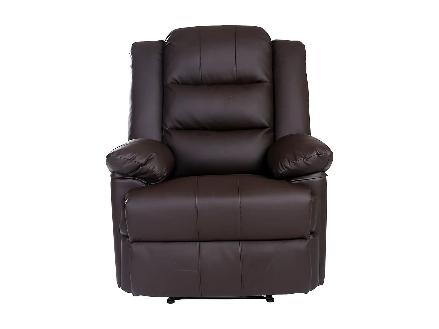 Loxley Bonded Leather Manual Recliner Armchair Sofa Home Lounge Chair