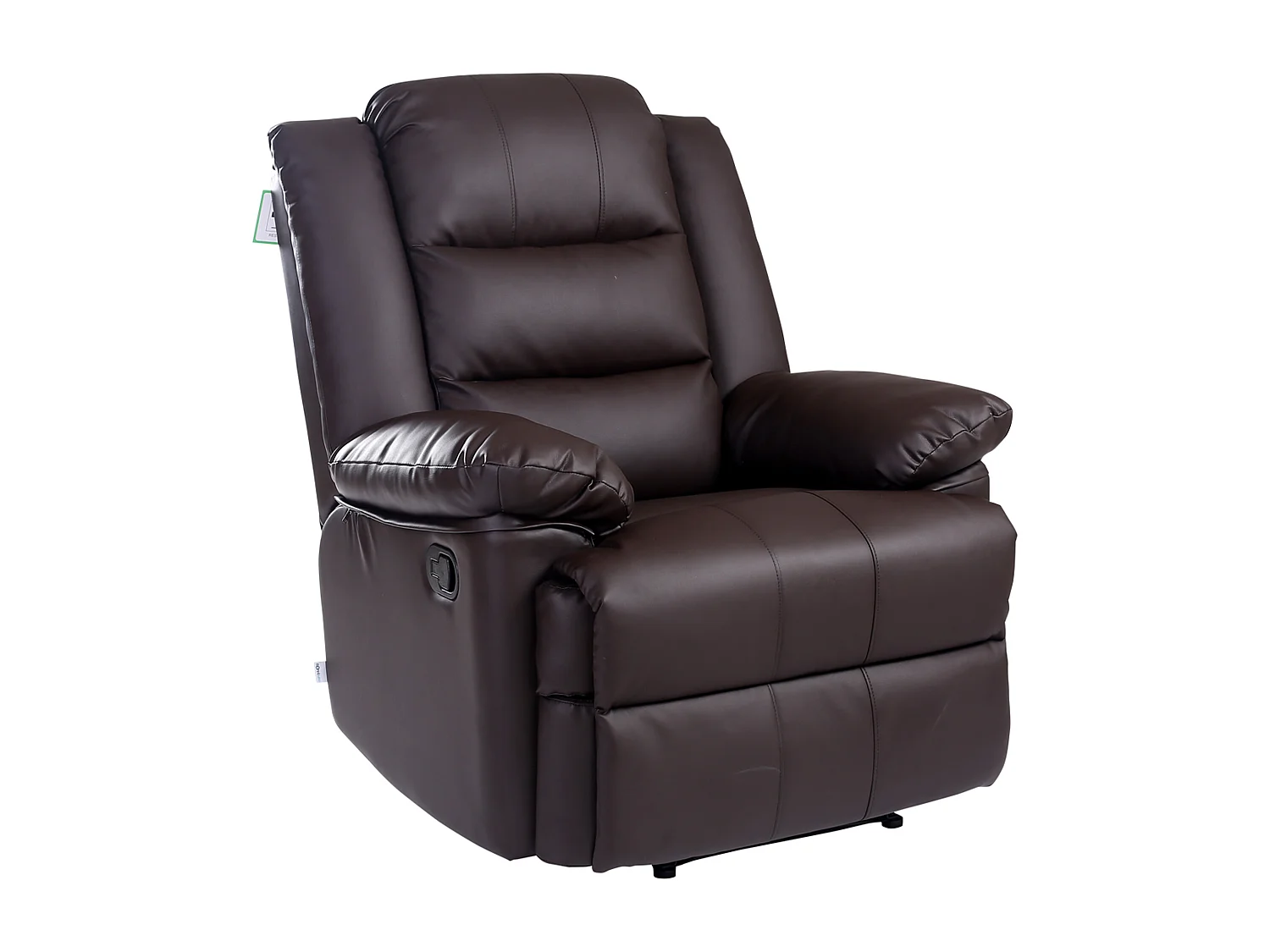 Loxley Bonded Leather Manual Recliner Armchair Sofa Home Lounge Chair