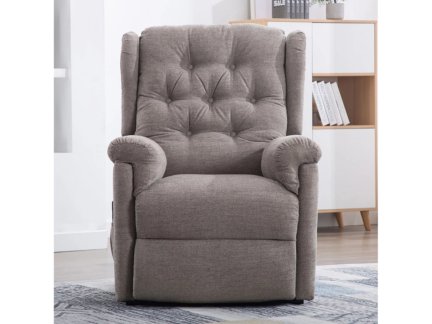 Barnsley Fabric Electric Dual Motor Rise Recliner Mobility Armchair