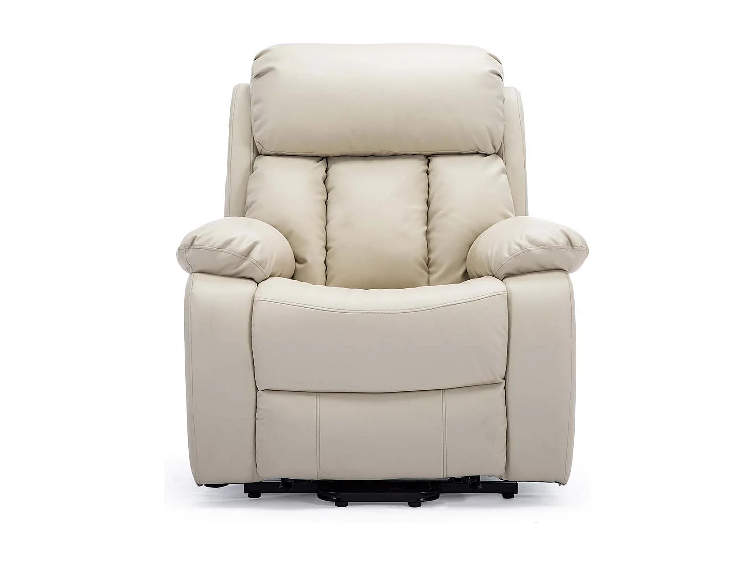 Chester Dual Motor Rise Recliner Heat and Massage Bonded Leather Chair