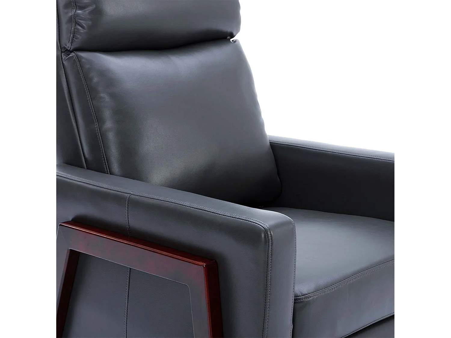 Riley Pushback Recliner Air Leather Modern Accent Recliner Chair