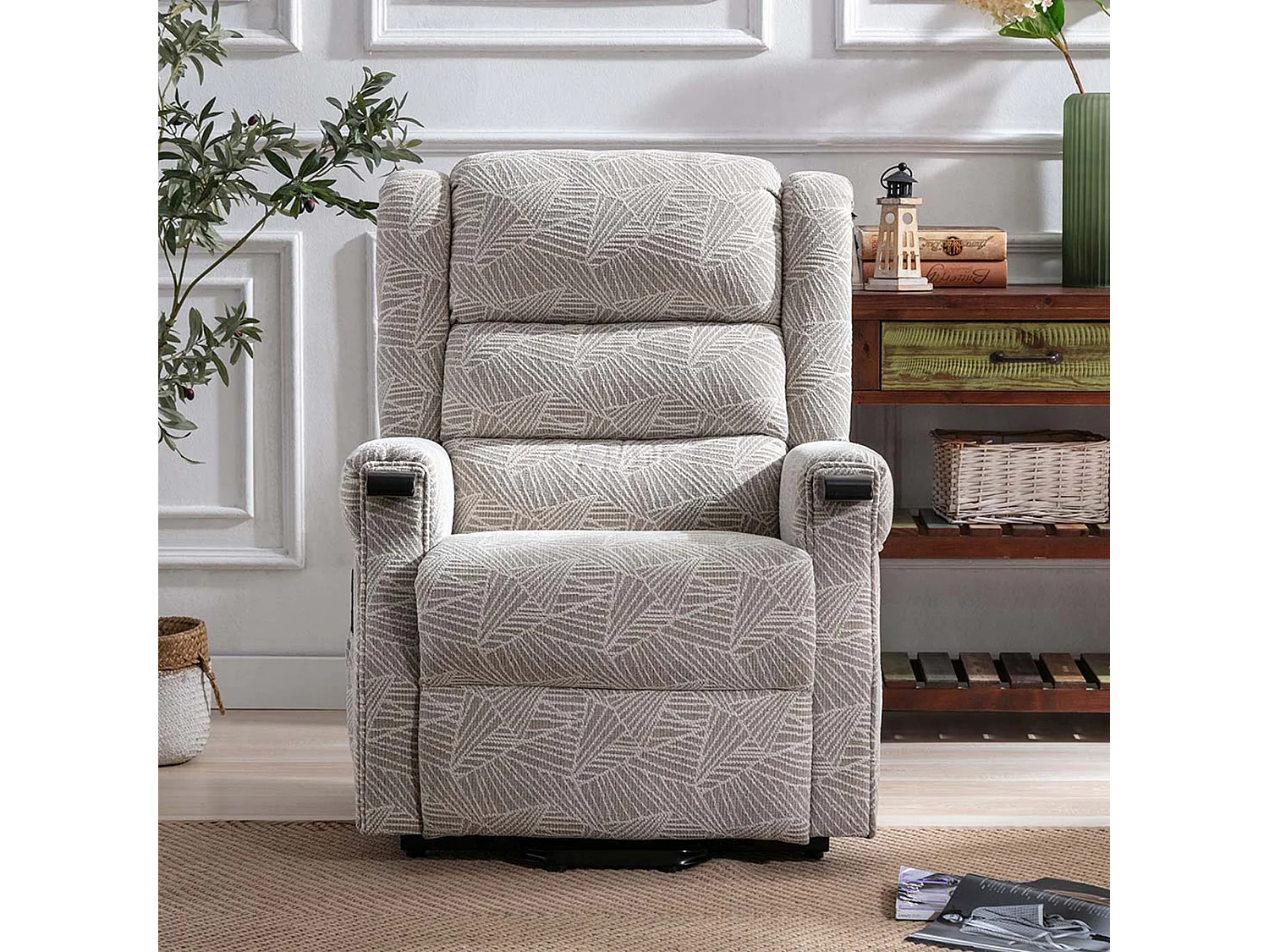 Ashfield Electric Fabric Single Motor Rise Recliner Mobility Chair