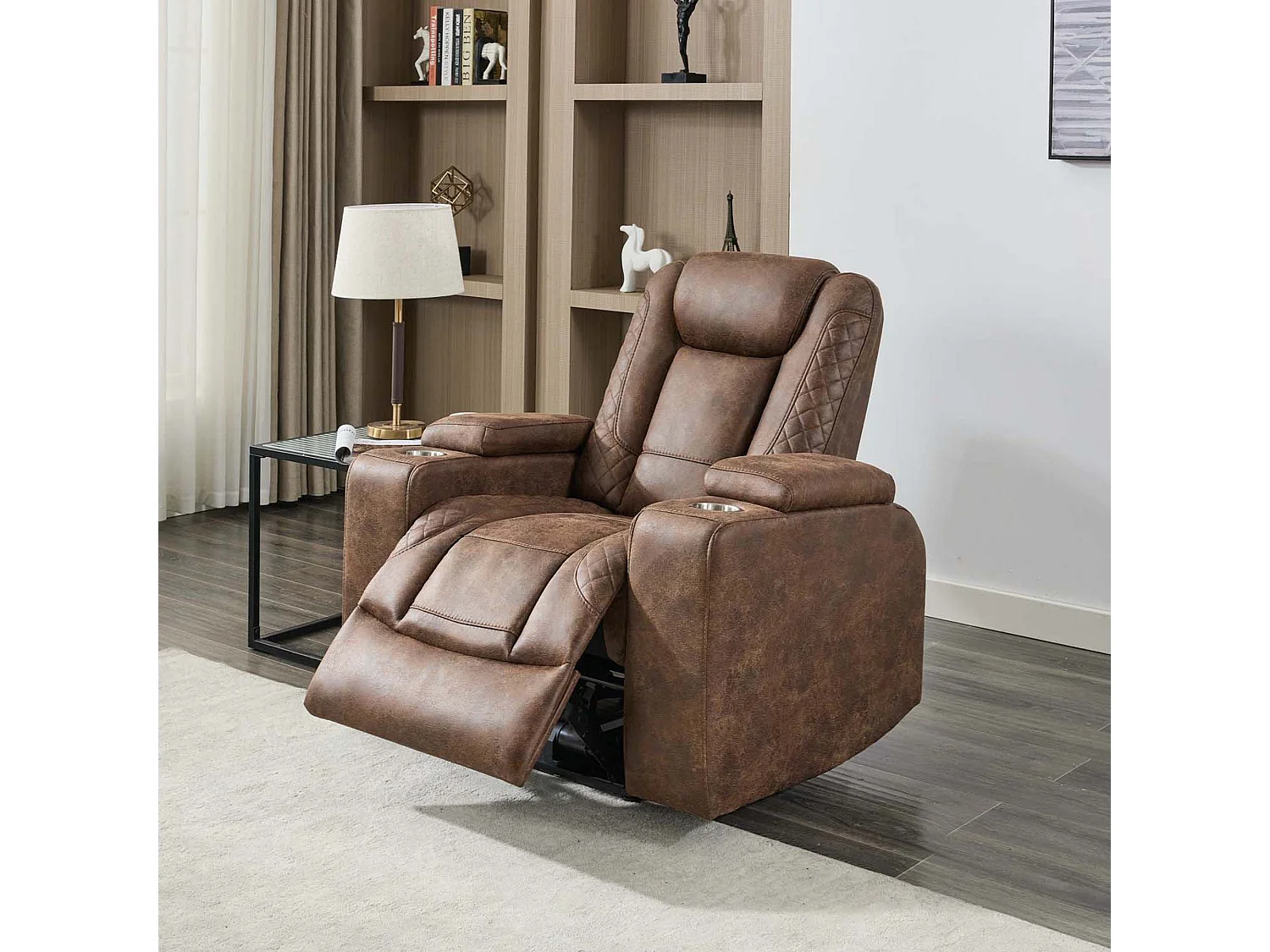 Ashton Electric Recliner Technology Fabric USB-C Charging Recliner Chair