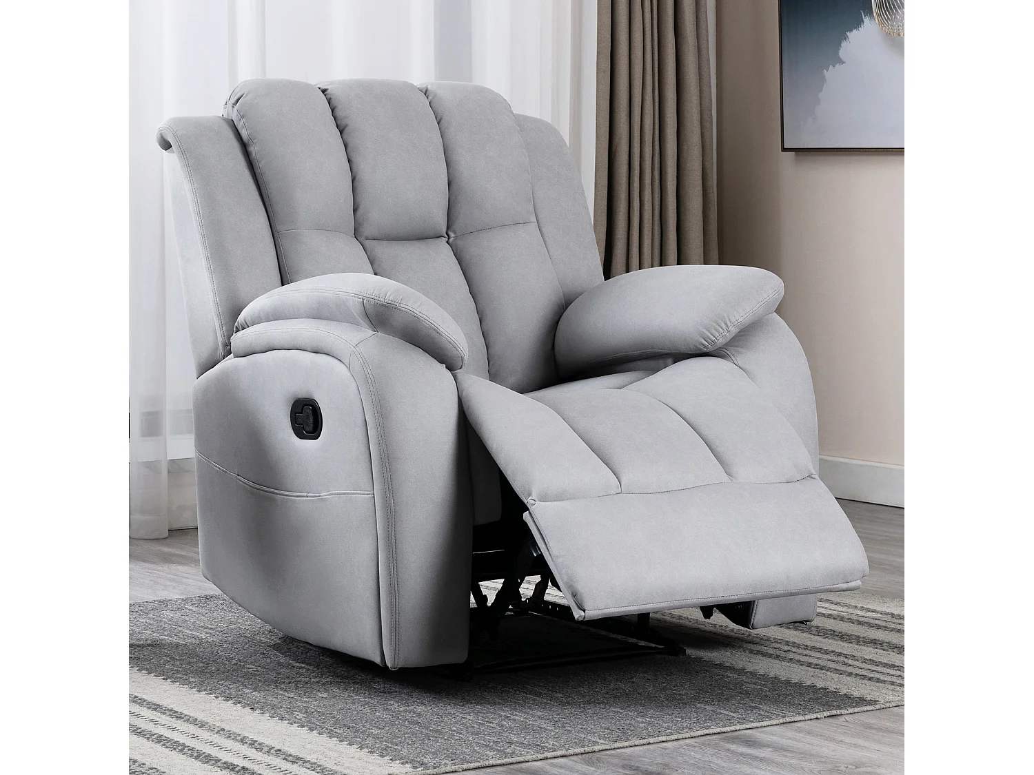 Brookline Manual Technology Fabric Recliner Gaming Lounge Sofa Chair