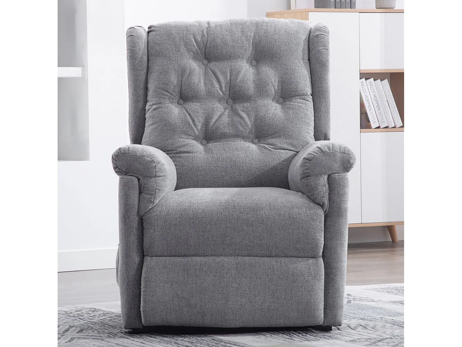 Barnsley Fabric Electric Dual Motor Rise Recliner Mobility Armchair