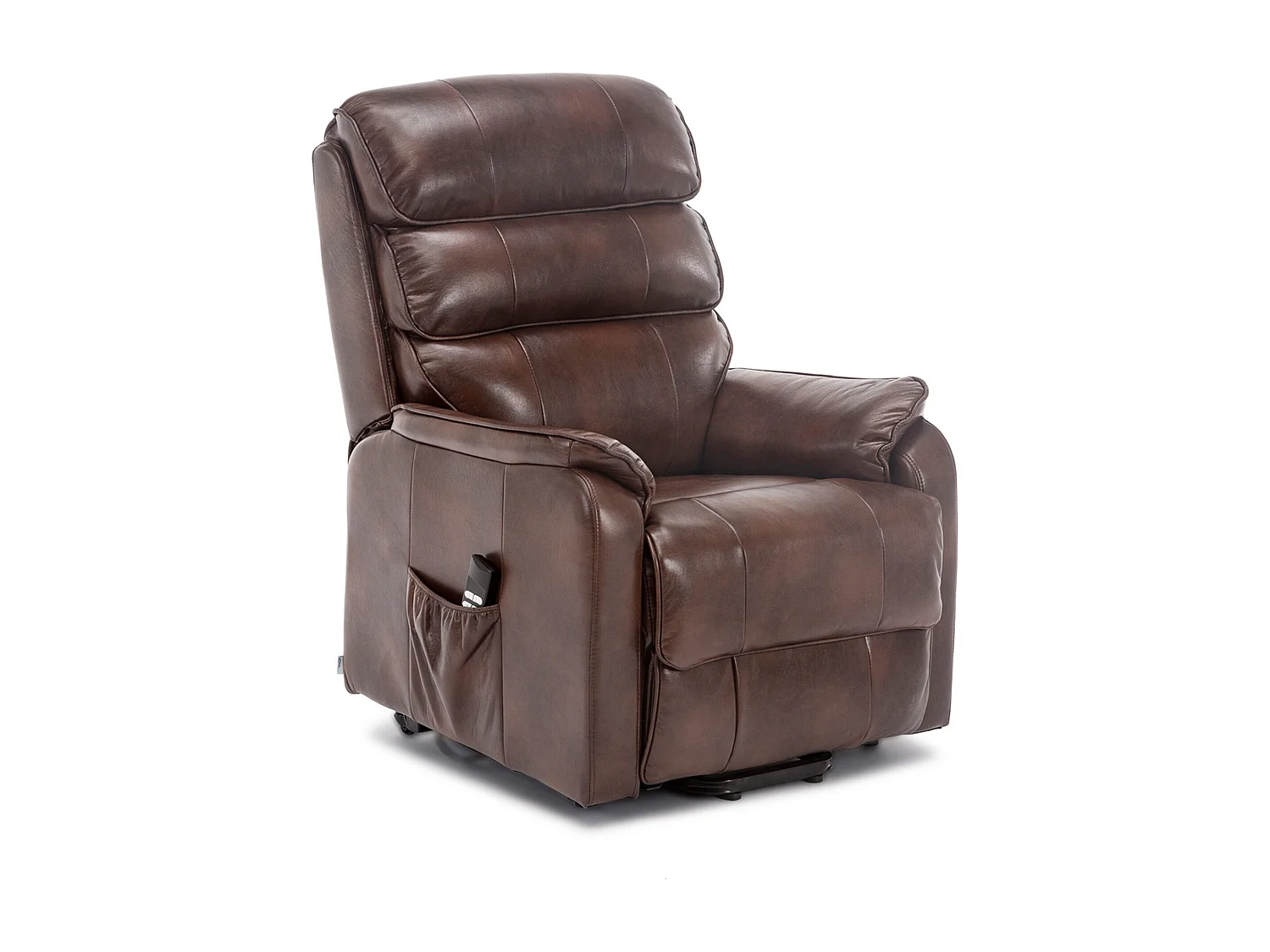 Buckingham Dual Motor Electric Rise Recliner Bonded Leather Chair