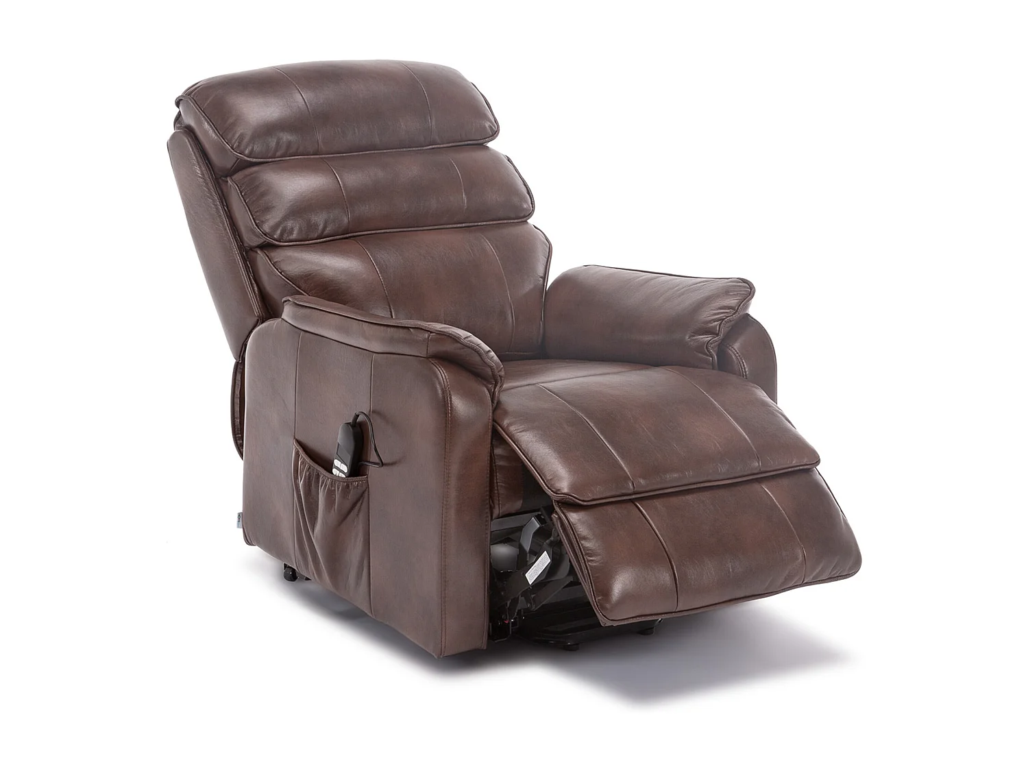 Buckingham Dual Motor Electric Rise Recliner Bonded Leather Chair