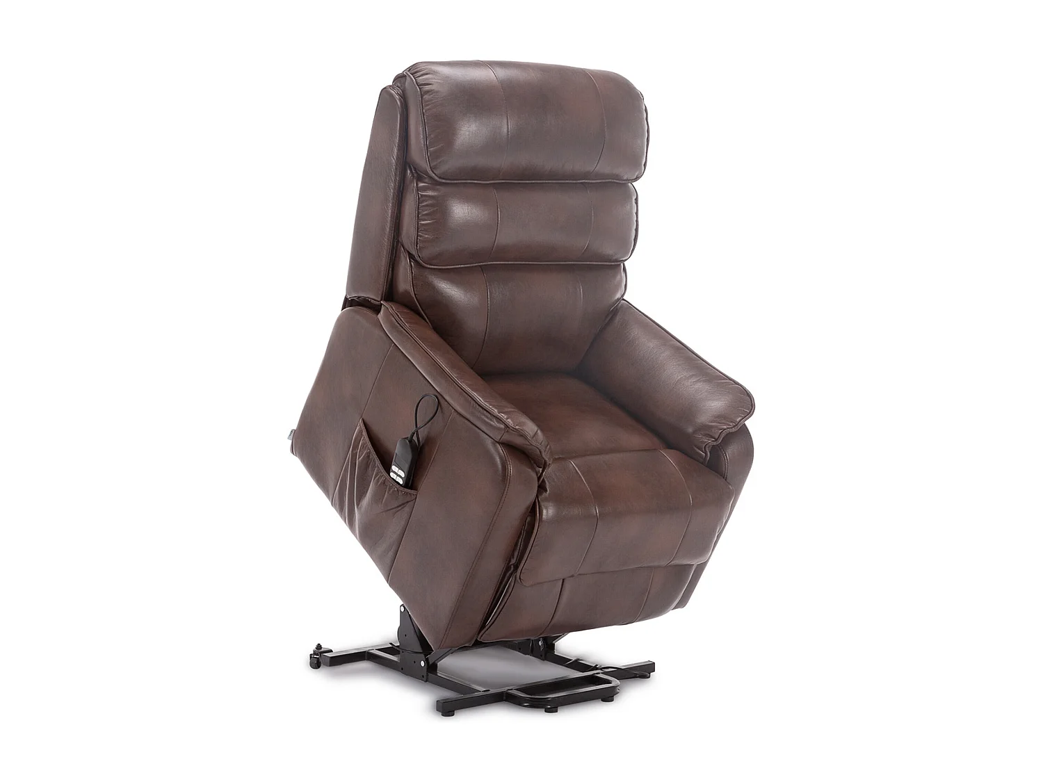 Buckingham Dual Motor Electric Rise Recliner Bonded Leather Chair