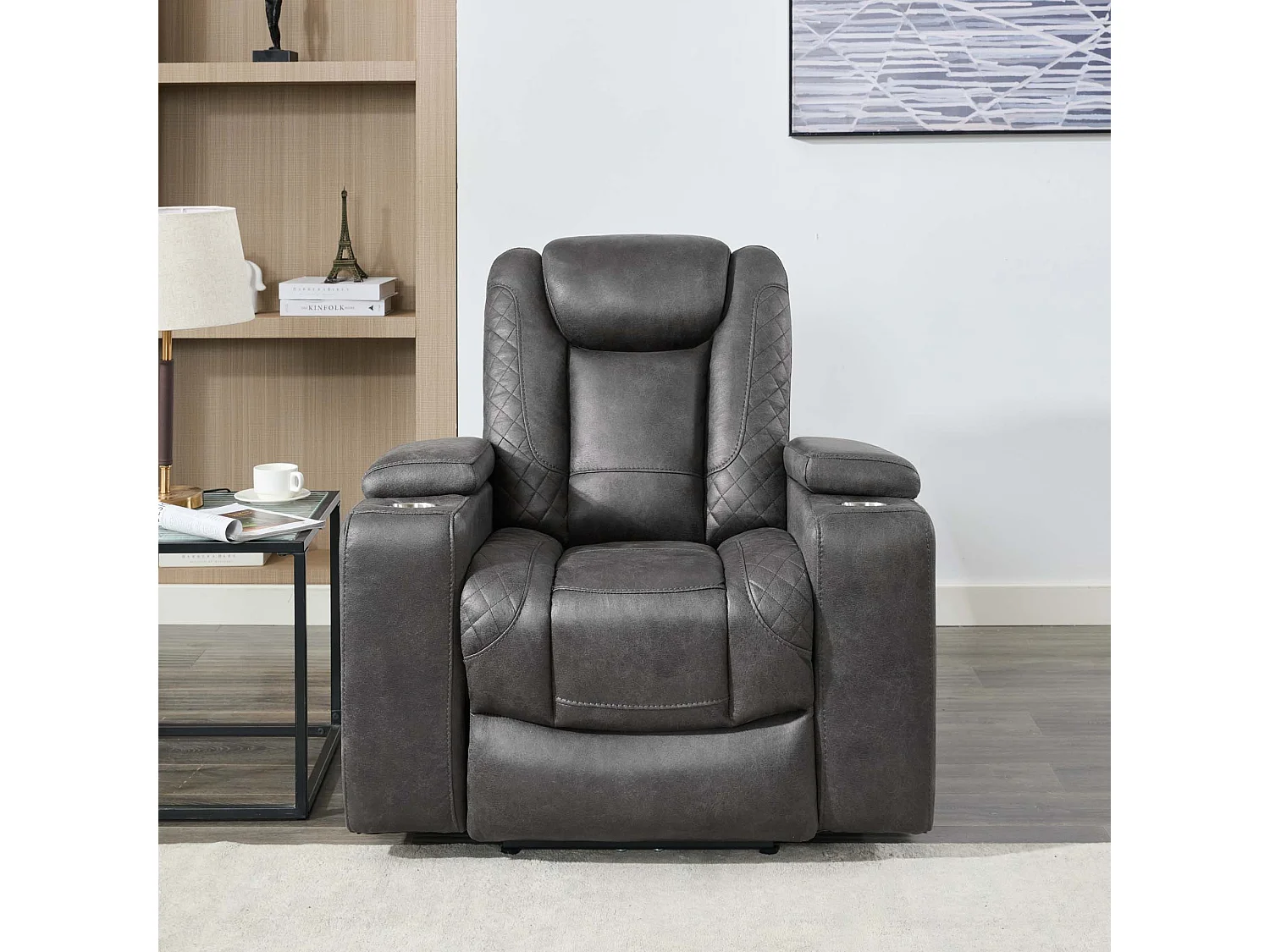 Ashton Electric Recliner Technology Fabric USB-C Charging Recliner Chair