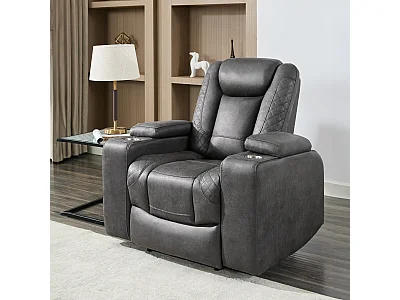Ashton Electric Recliner Technology Fabric USB-C Charging Recliner Chair