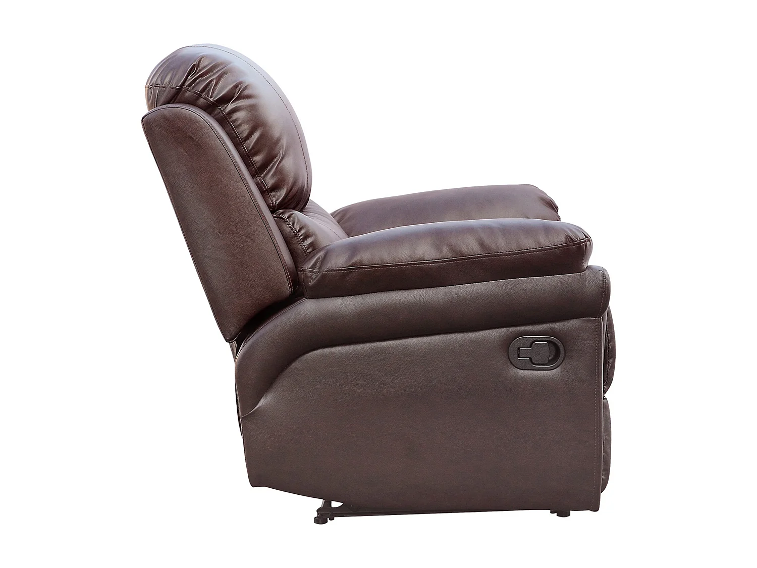 Madison Bonded Leather Manual Recliner Sofa Home Lounge Chair