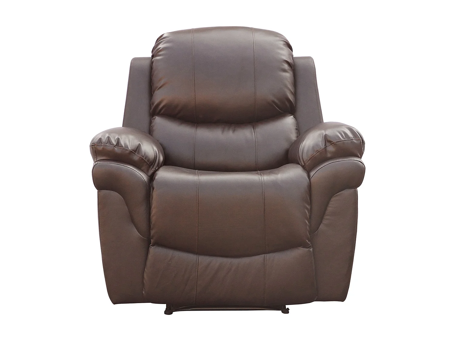 Madison Bonded Leather Manual Recliner Sofa Home Lounge Chair