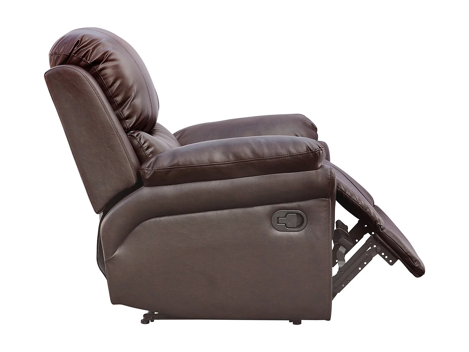 Madison Bonded Leather Manual Recliner Sofa Home Lounge Chair