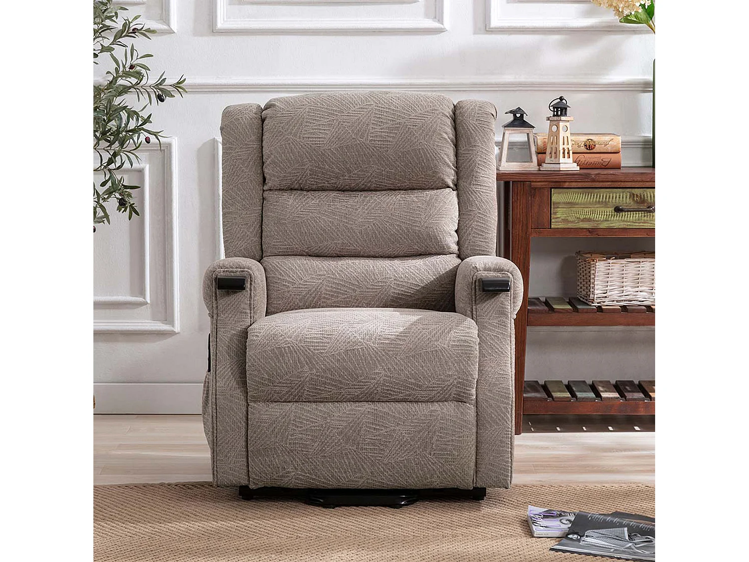 Ashfield Electric Fabric Single Motor Rise Recliner Mobility Chair