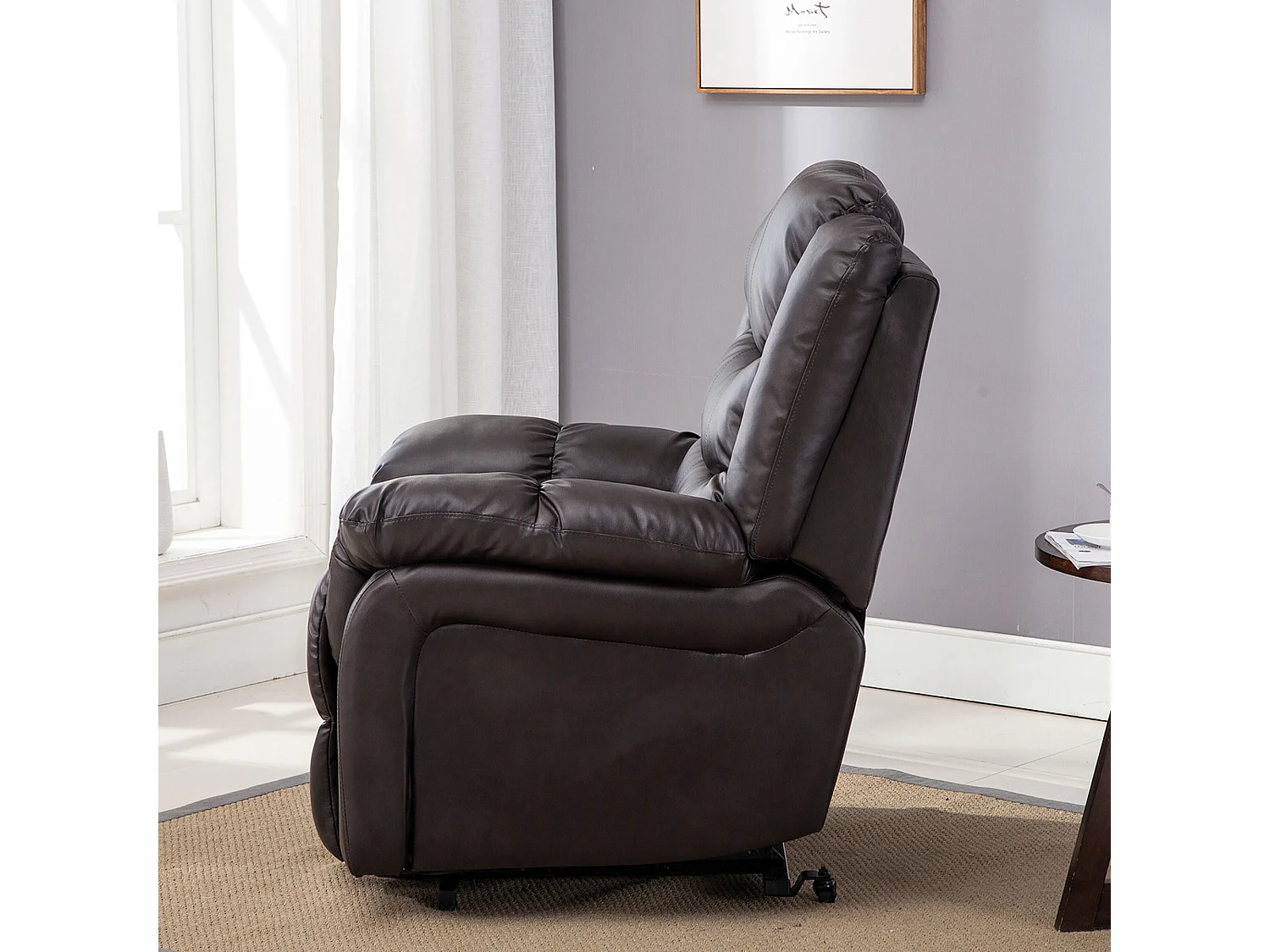 Seattle Electric Automatic Recliner Home Lounge Bonded Leather Chair