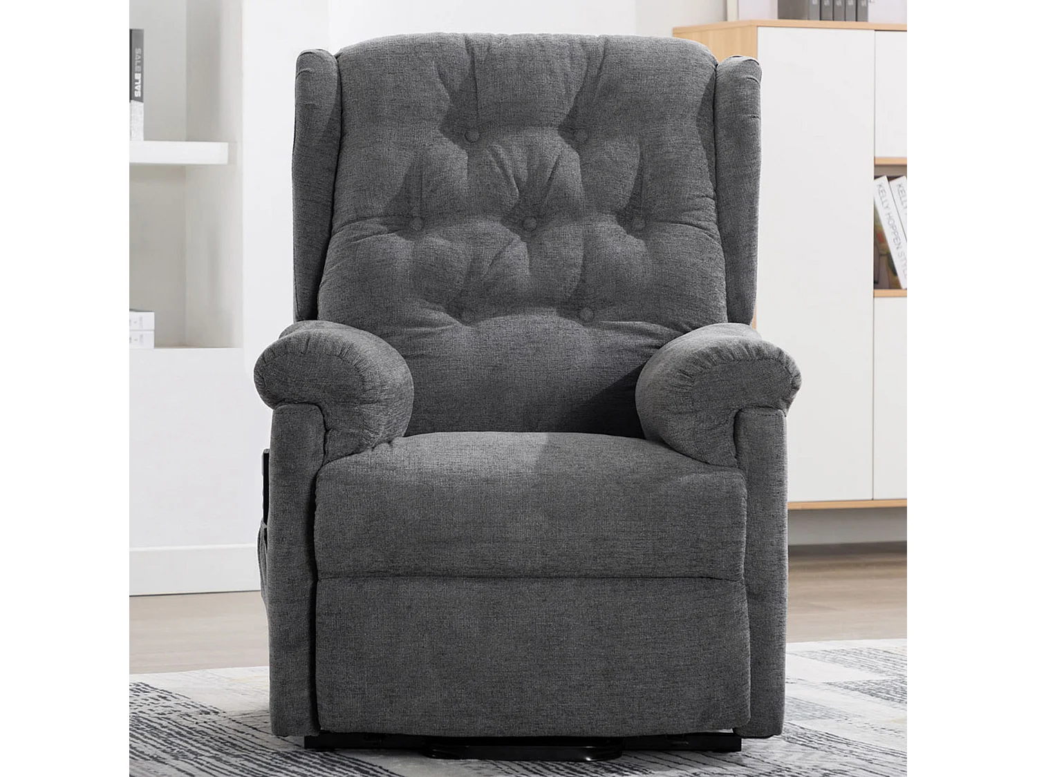 Barnsley Fabric Electric Dual Motor Rise Recliner Mobility Armchair
