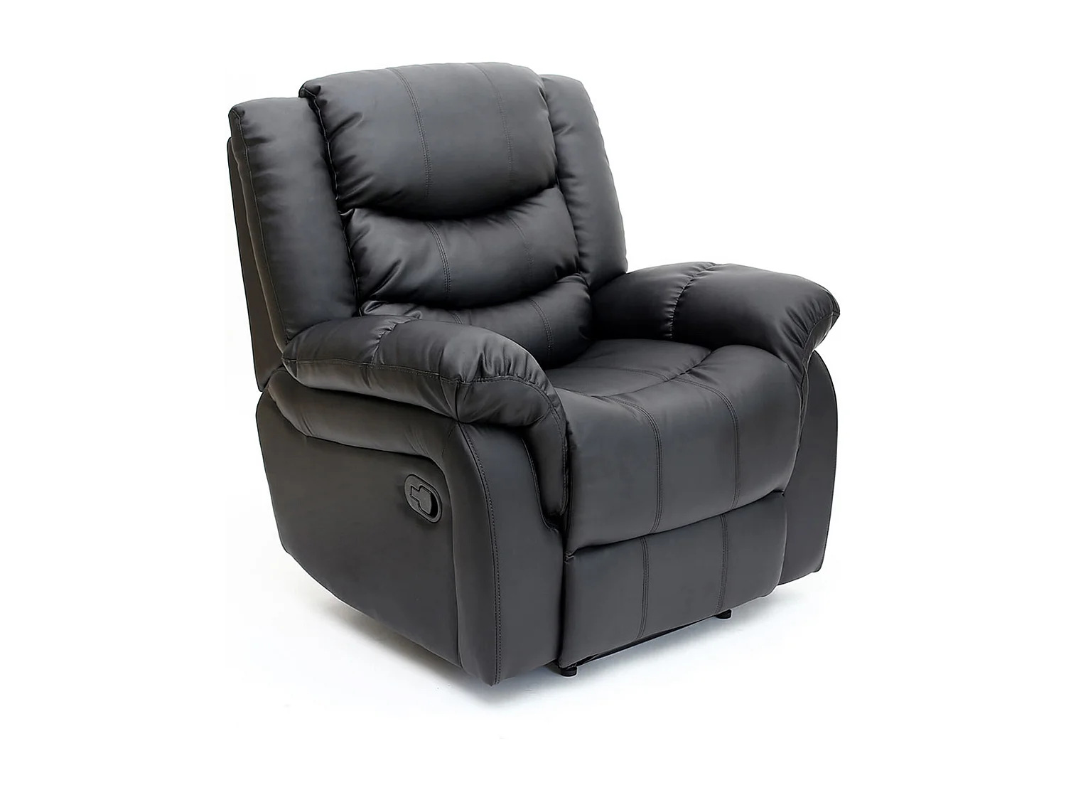 Seattle Manual Recliner Armchair Home Lounge Bonded Leather Chair