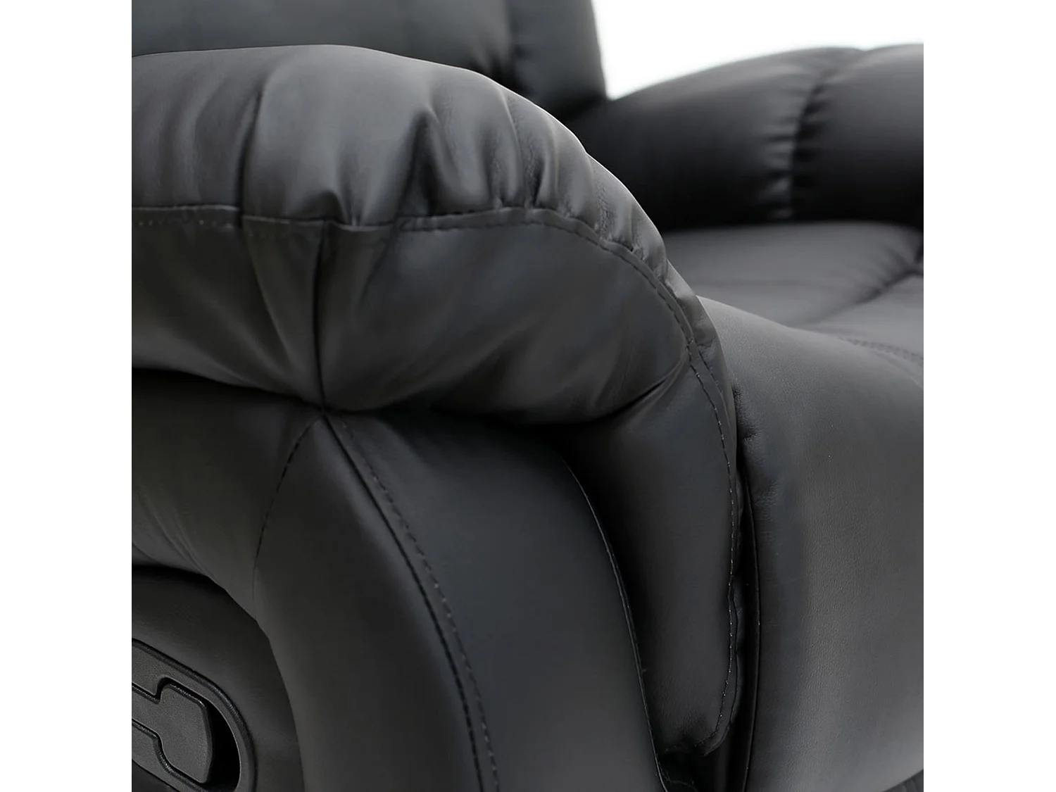 Seattle Manual Recliner Armchair Home Lounge Bonded Leather Chair