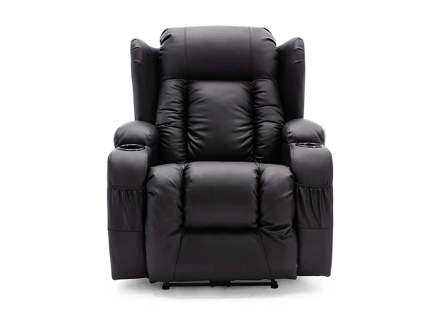 Caesar Electric Bonded Leather Automatic Recliner Heat & Massage Chair