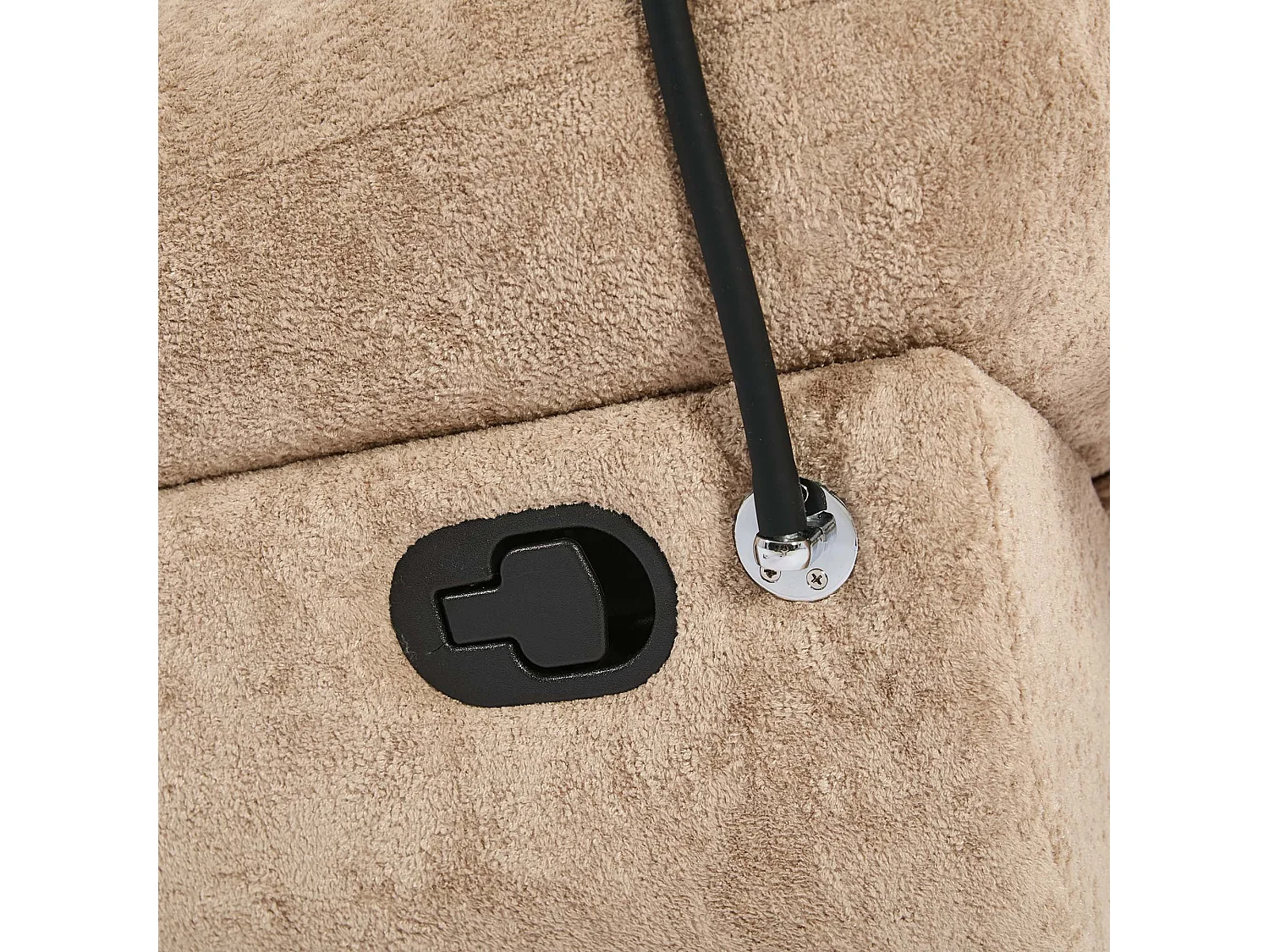 Phoenix Manual Recliner Swivel & Rocker Teddy Boucle Fabric Chair