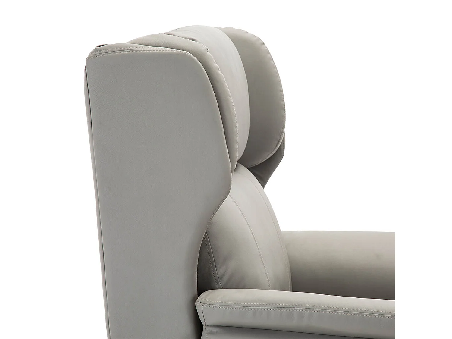 Electric Recliner Chair Wingback Design & USB Port In Bonded Leather