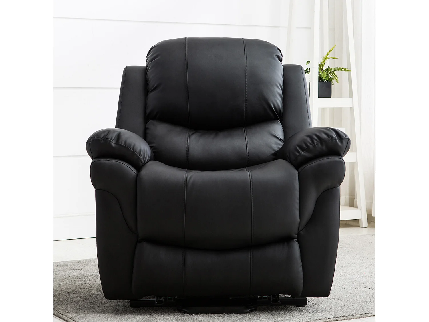 Madison Dual Motor Electric Rise Recliner Bonded Leather Lift Chair