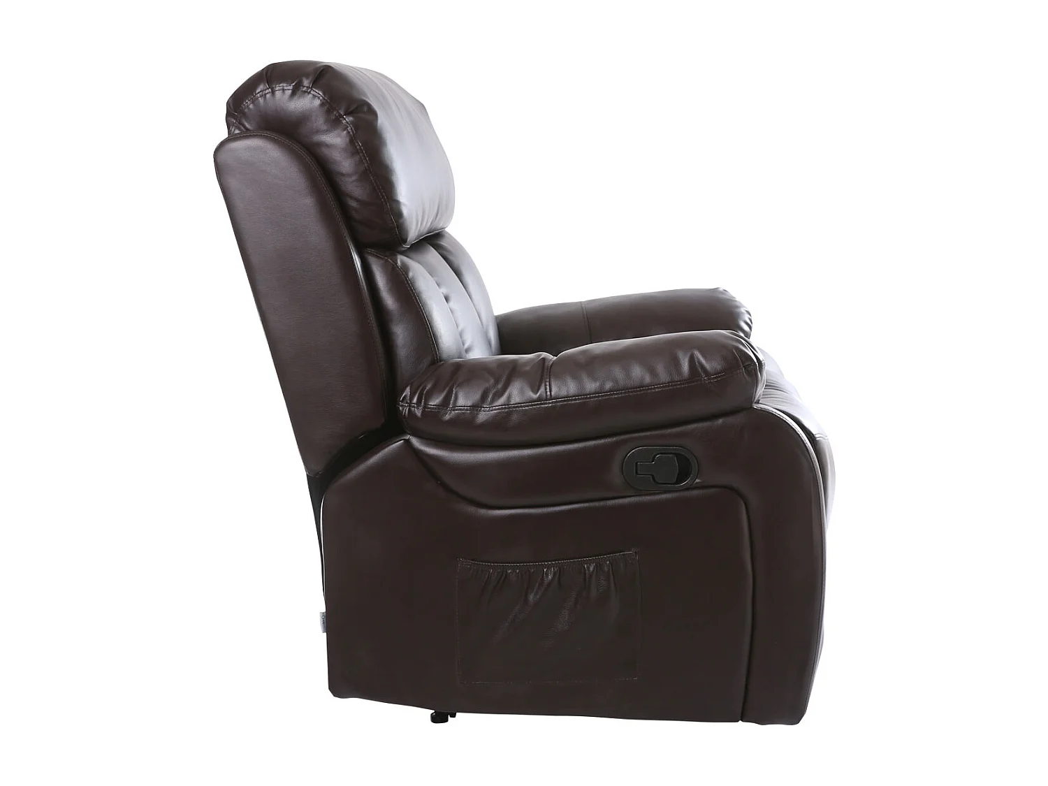 Chester Bonded Leather Manual Recliner Chair with Heat And Massage