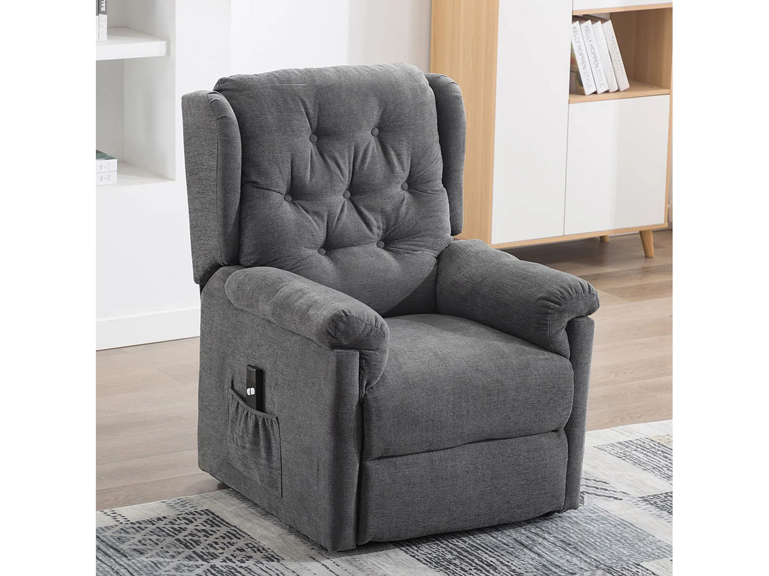 Barnsley Fabric Electric Single Motor Rise Recliner Mobility Armchair