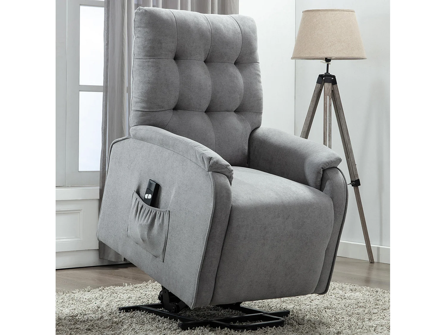 Charlbury Fabric Single Motor Rise Recliner Electric Lift Chair
