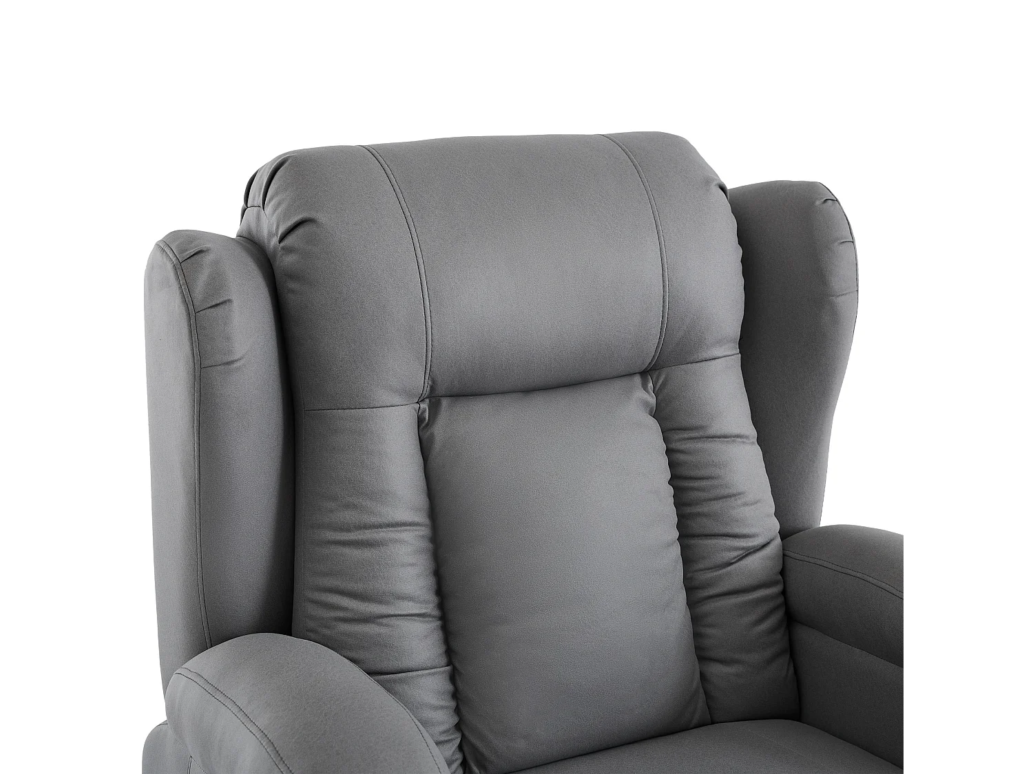 Caesar Grey Technology Fabric Electric Recliner Heat & Massage Chair