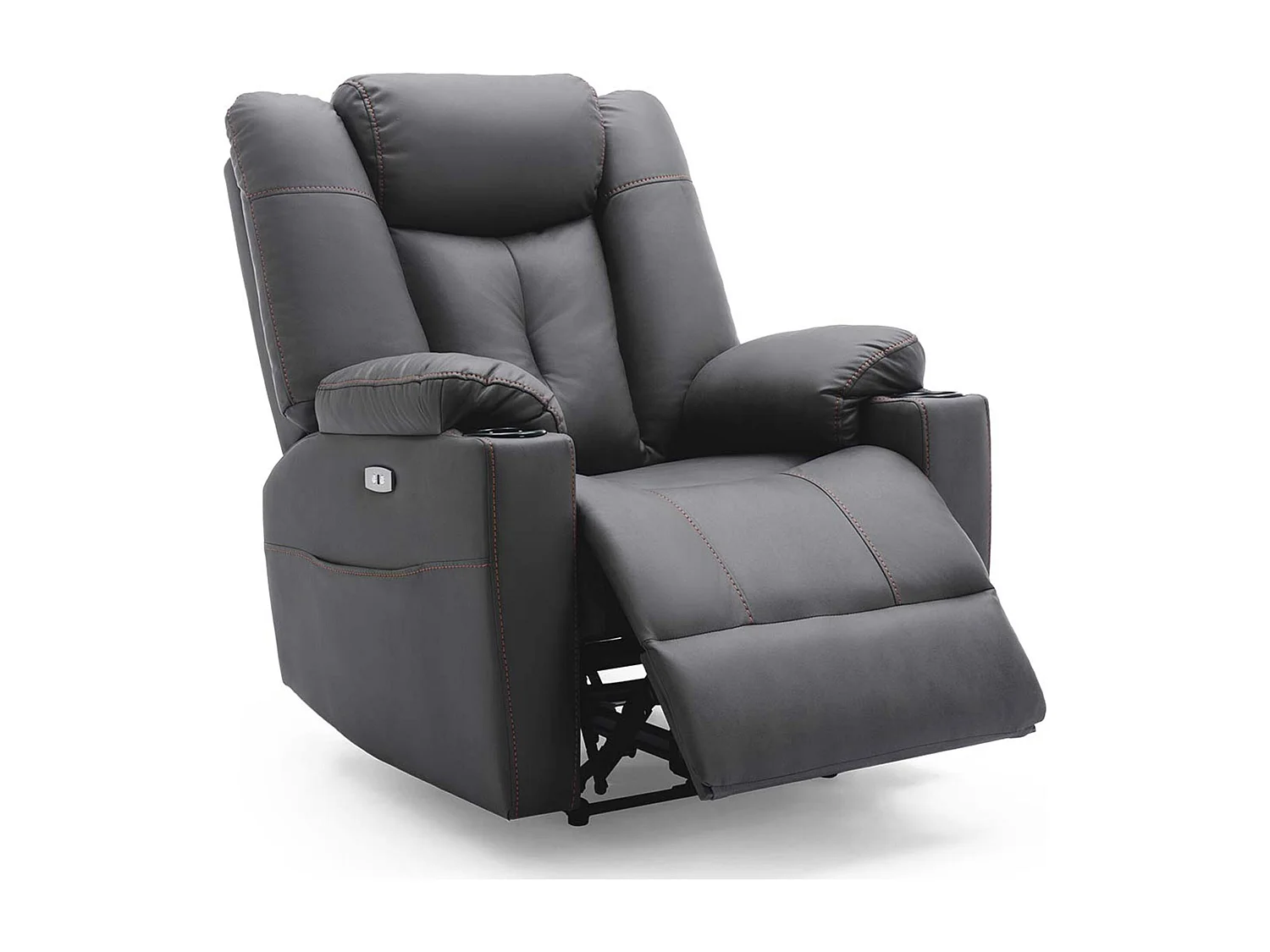 Afton Electric Technology Fabric Auto Recliner USB Lounge Sofa Chair