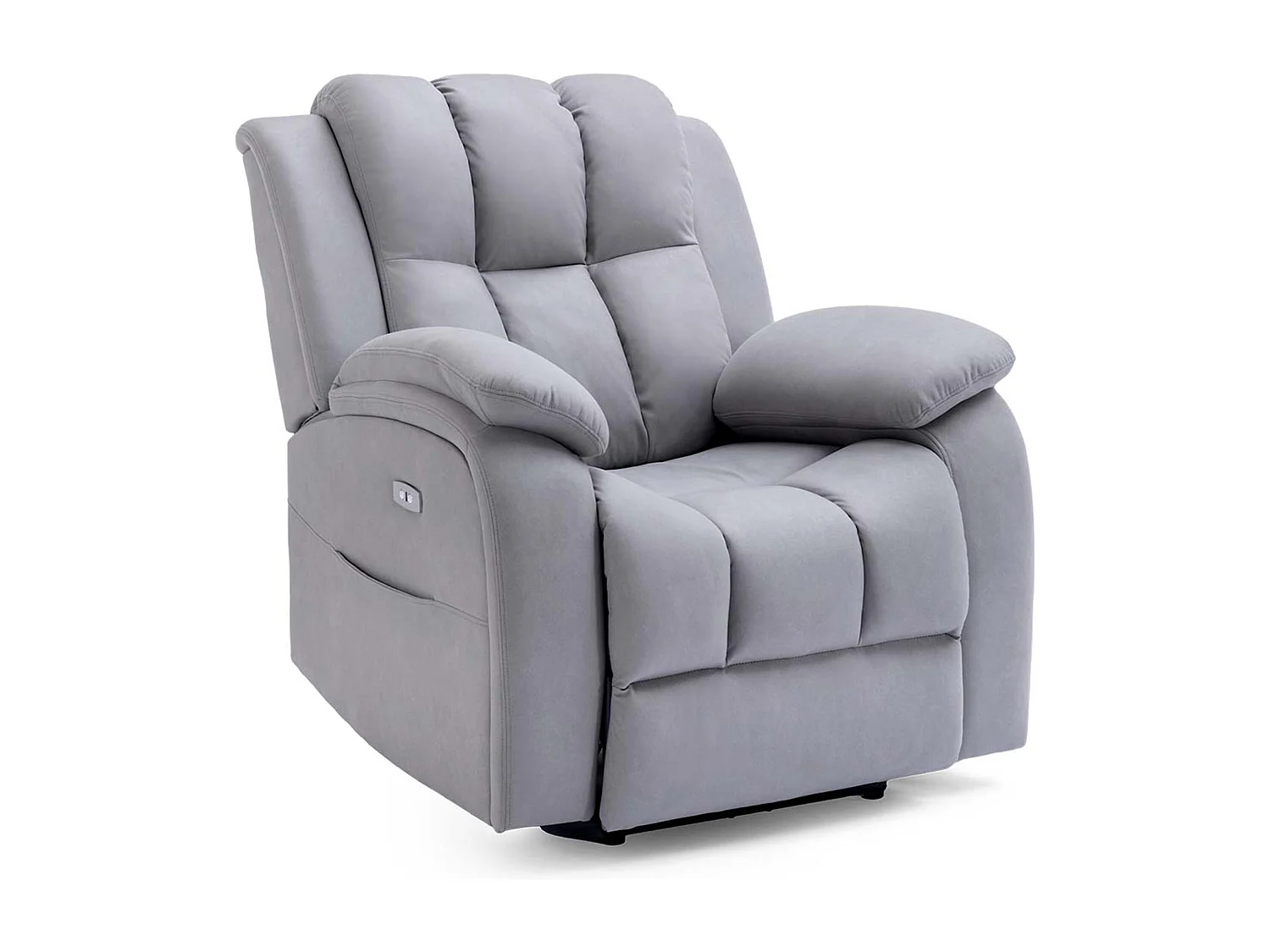 Brookline Electric Technology Fabric Auto Recliner USB Lounge Chair