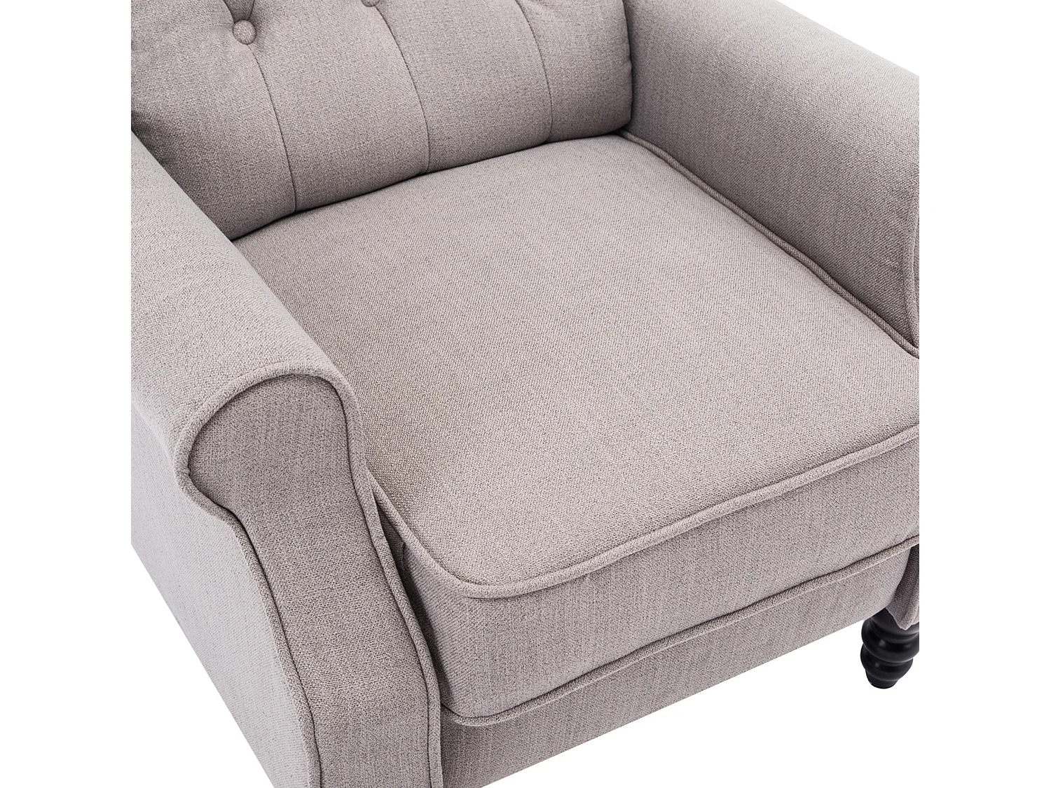 Althorpe Wing Back Recliner Button Back Fireside Linen Chair