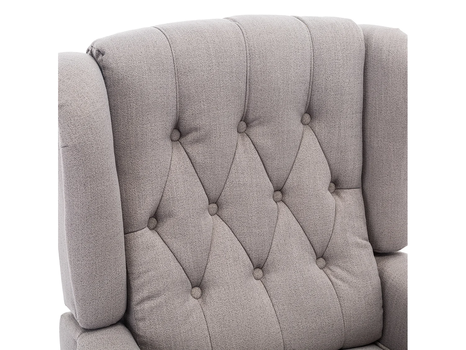 Althorpe Wing Back Recliner Button Back Fireside Linen Chair