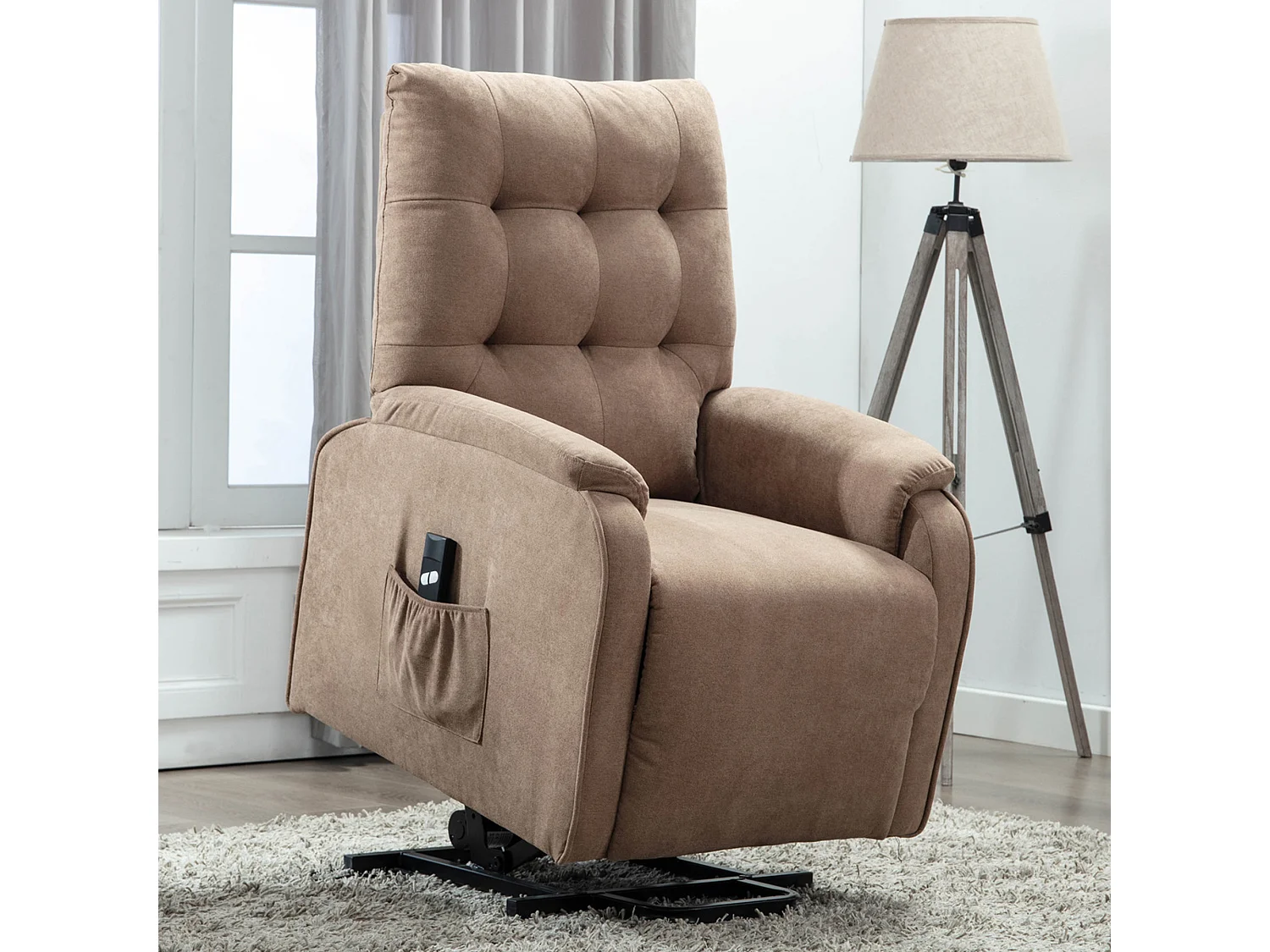 Charlbury Fabric Single Motor Rise Recliner Electric Lift Chair