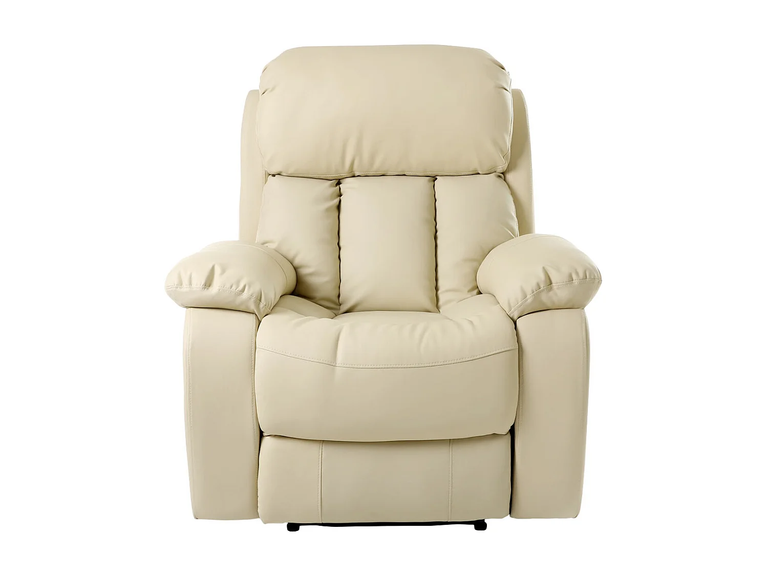 Chester Bonded Leather Manual Recliner Chair with Heat And Massage