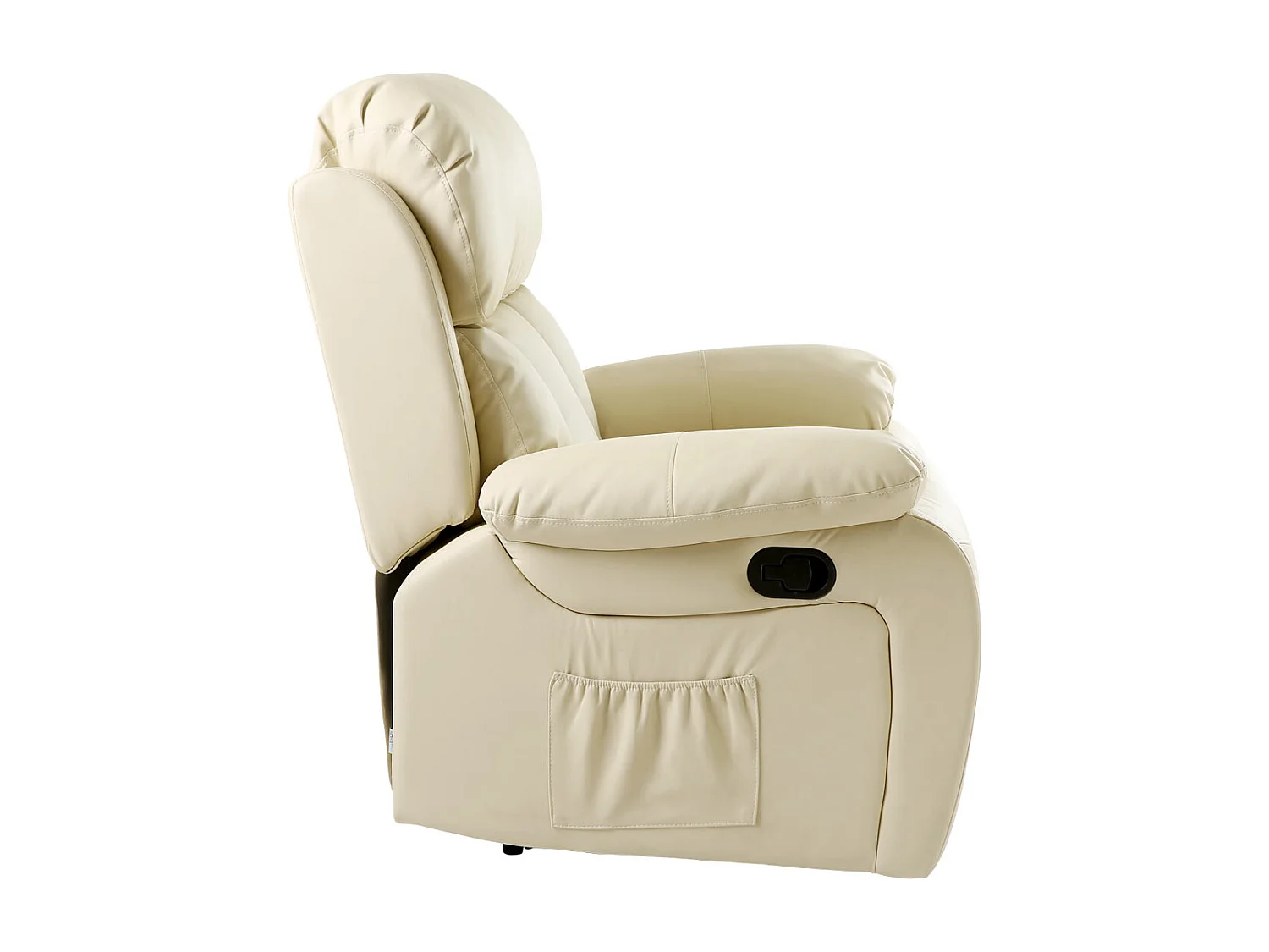 Chester Bonded Leather Manual Recliner Chair with Heat And Massage