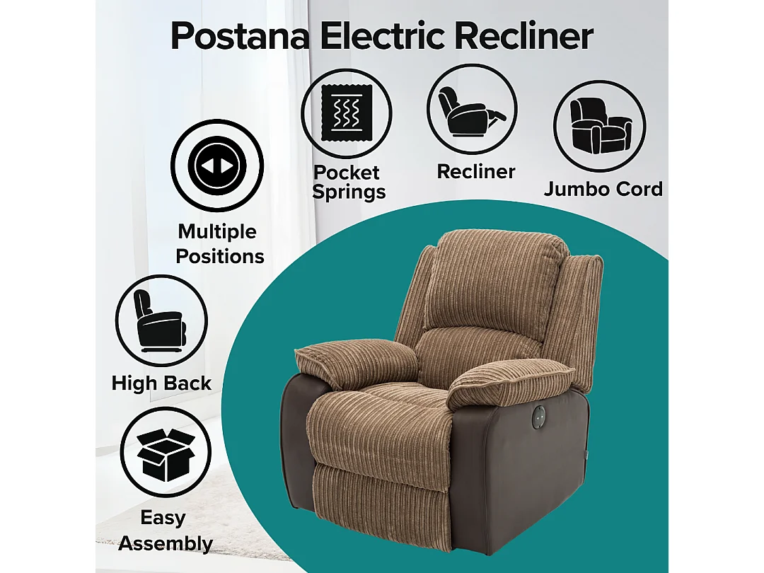 Postana Jumbo Cord Electric Recliner