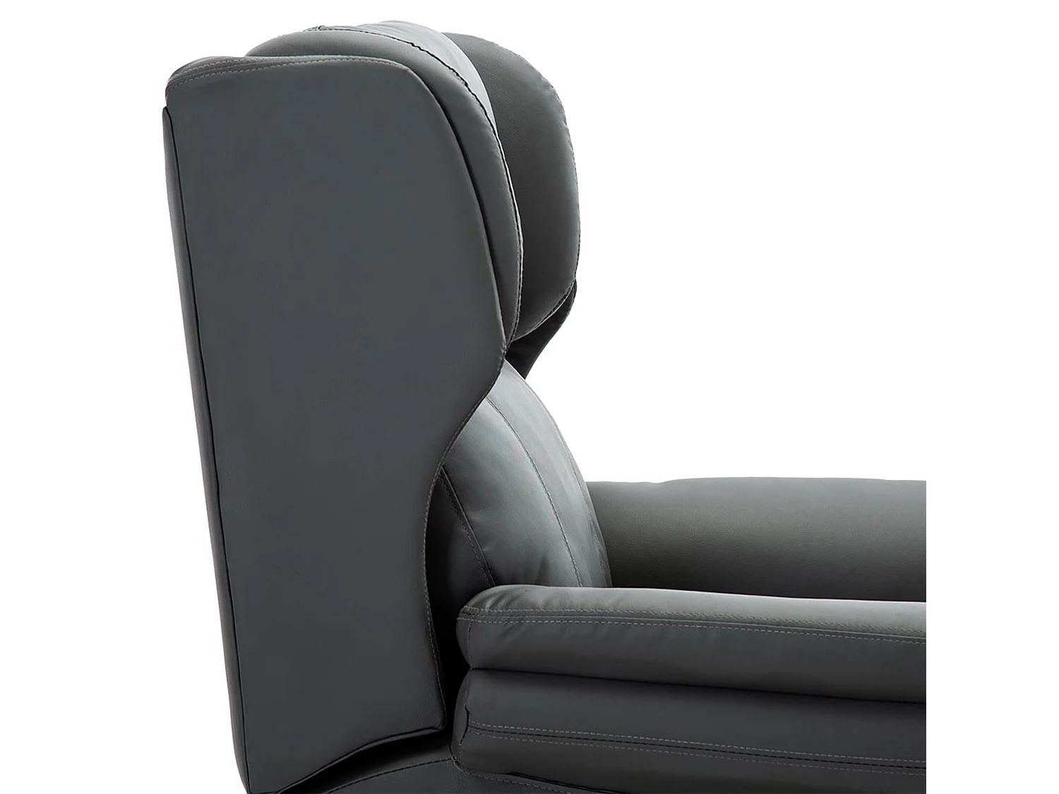 Oakford Single Motor Rise Recliner Bonded Leather Wingback Chair