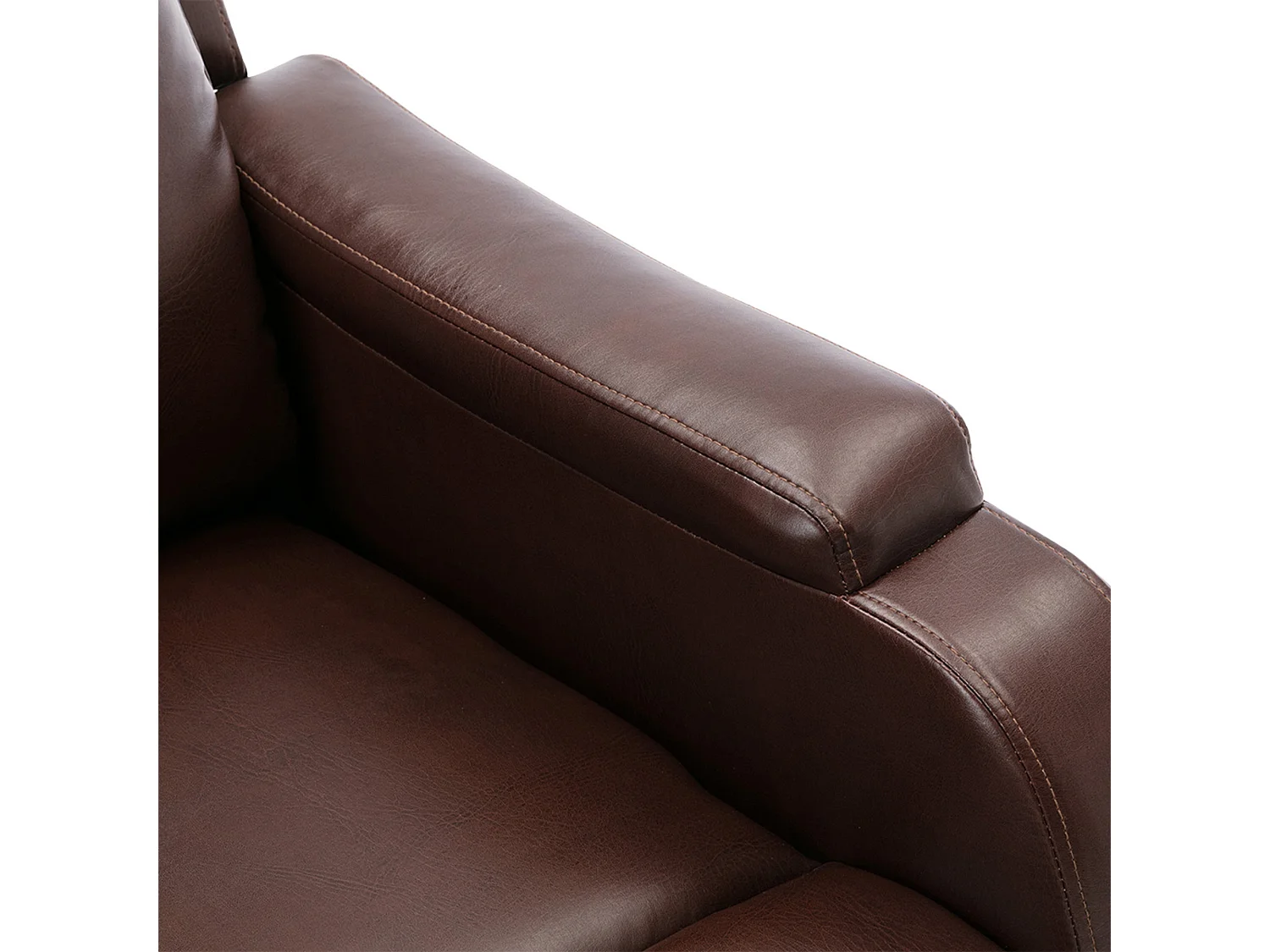 Churwell Bonded Leather Pushback Recliner Armchair Sofa Cinema Chair